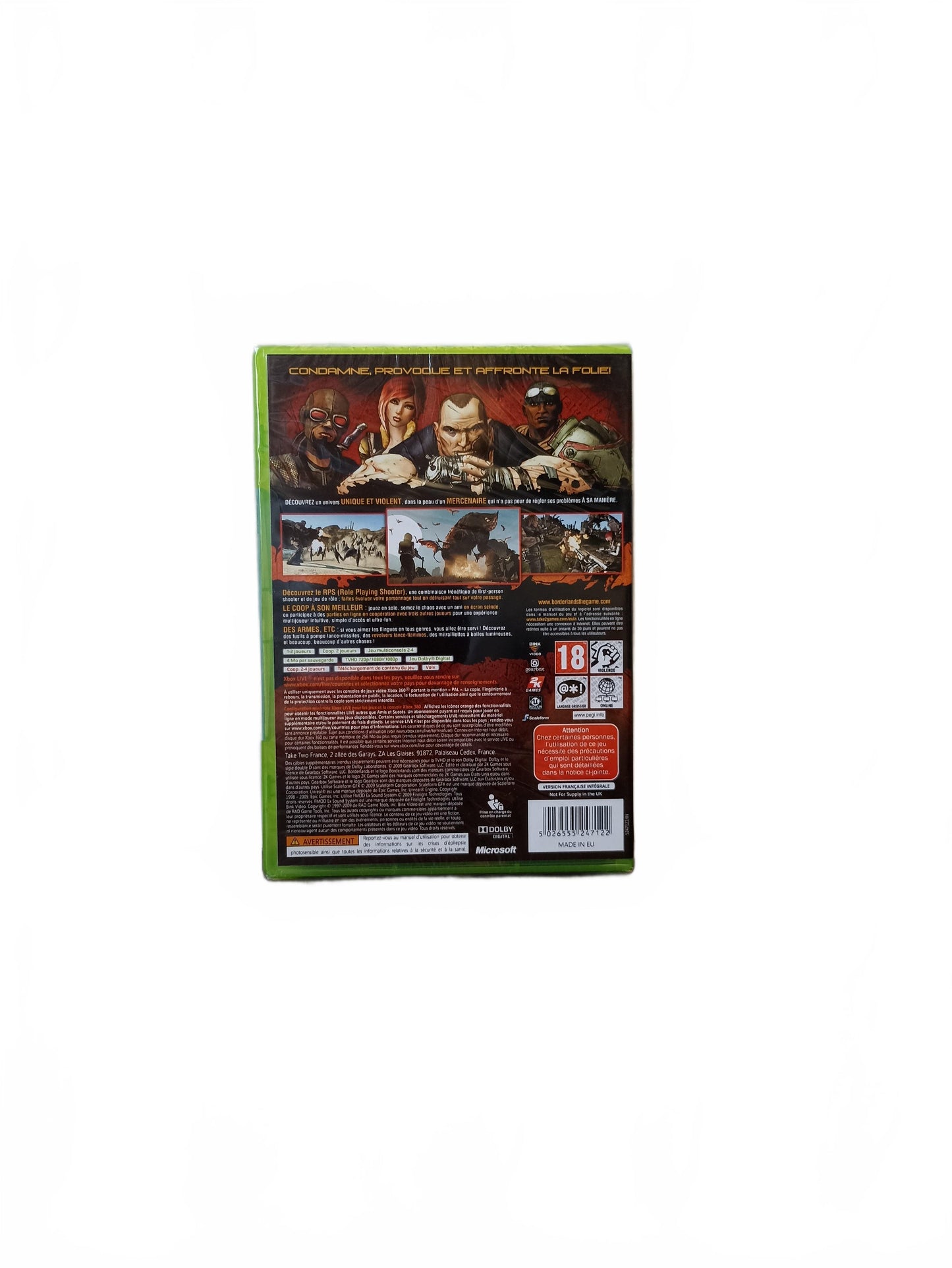 Borderlands Xbox 360 Blister