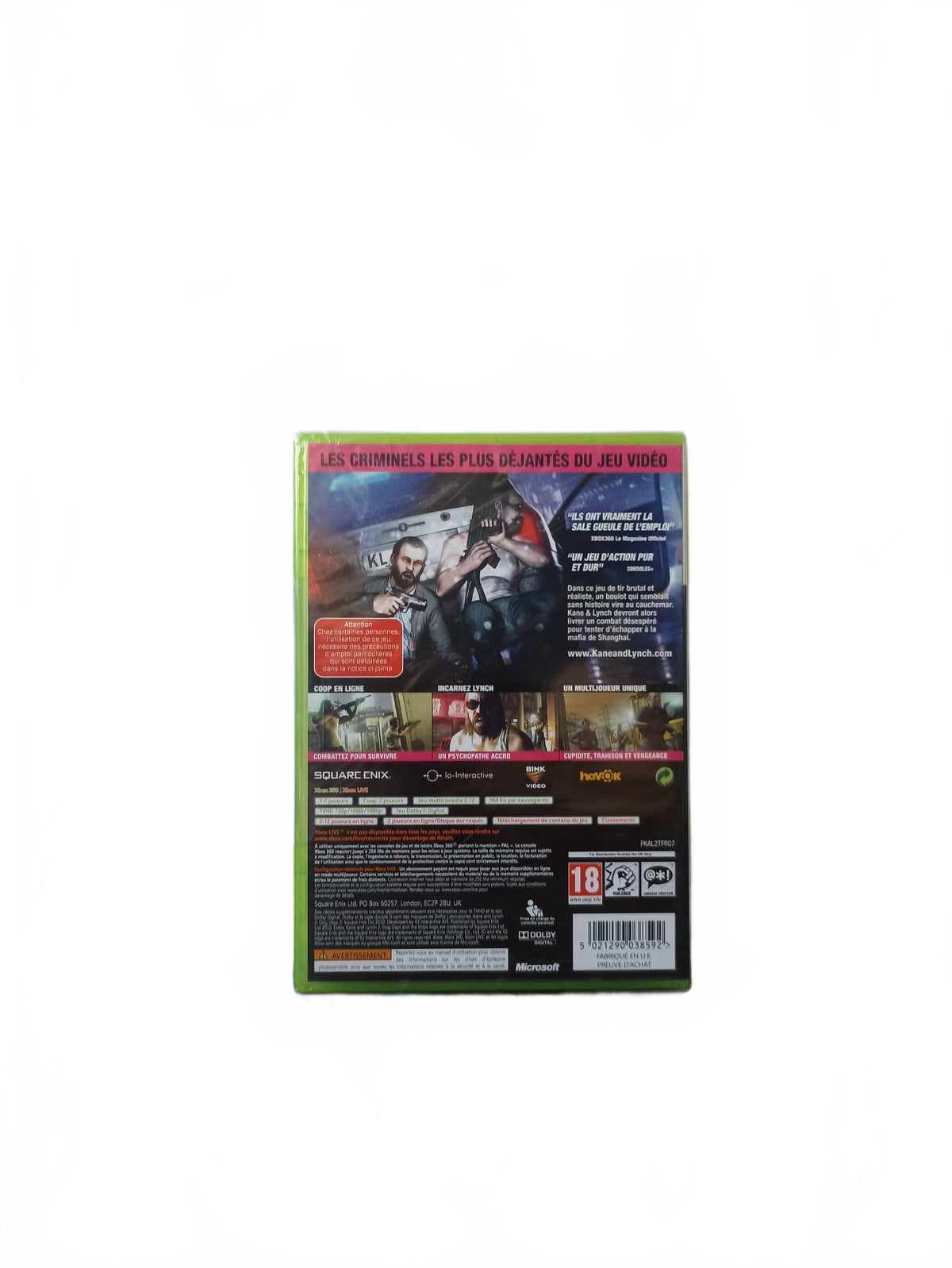 Kane & Lynch Dog Days 2 Xbox 360 Blister