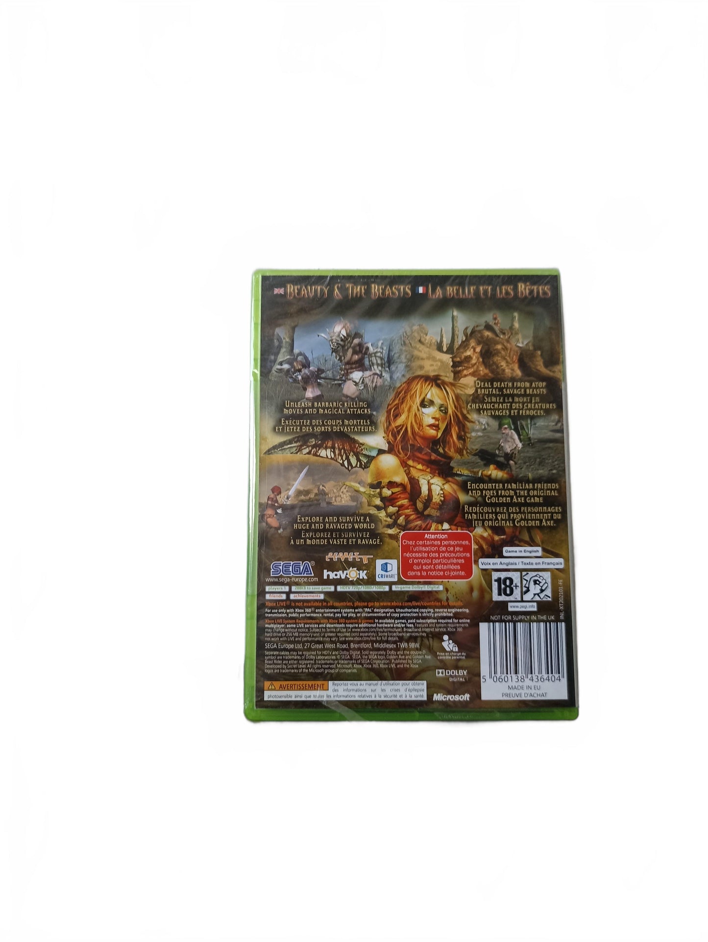 Golden Axe Beast Rider Xbox 360 Blister