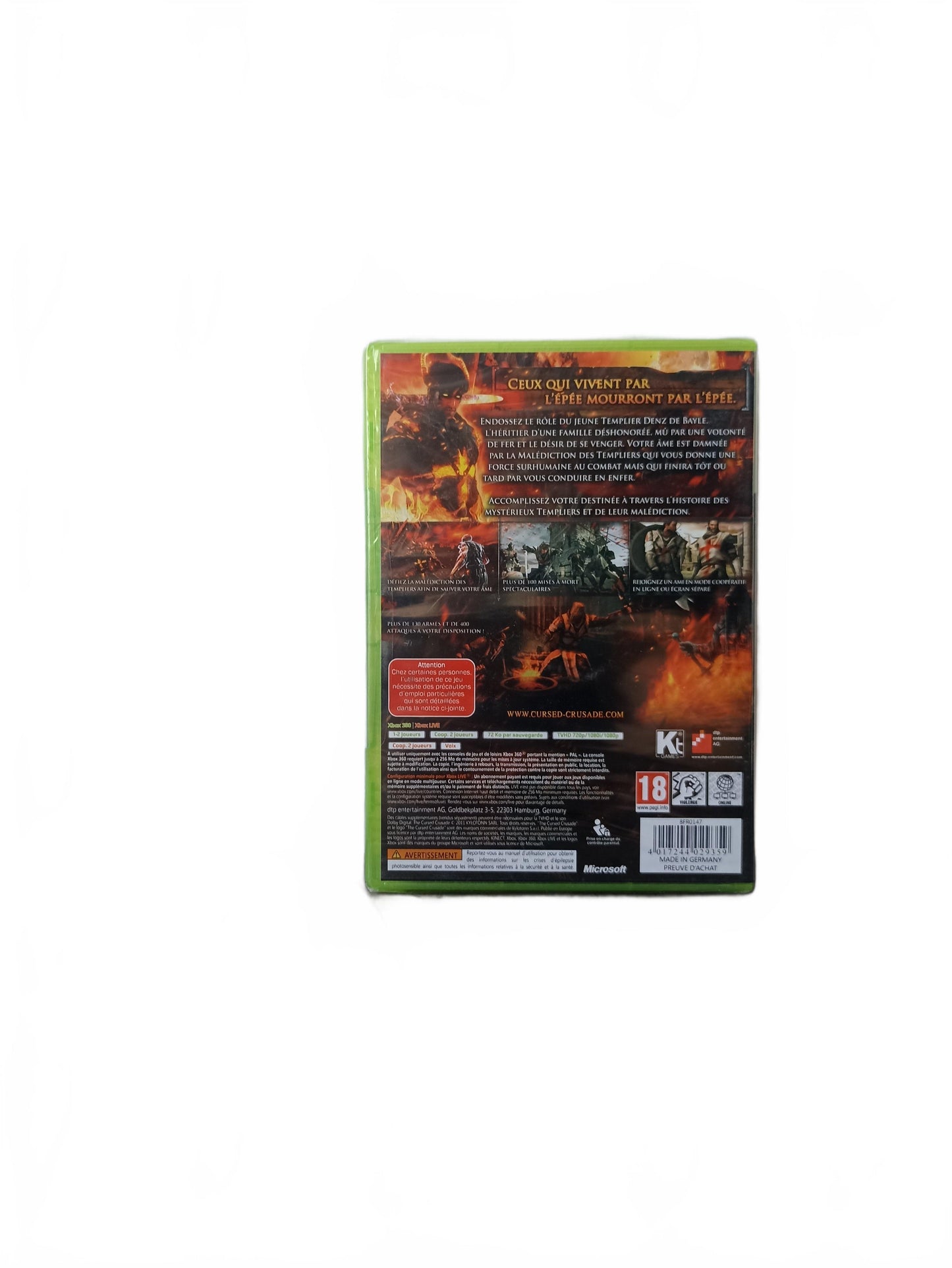 The Cursed Crusade Xbox 360 Blister