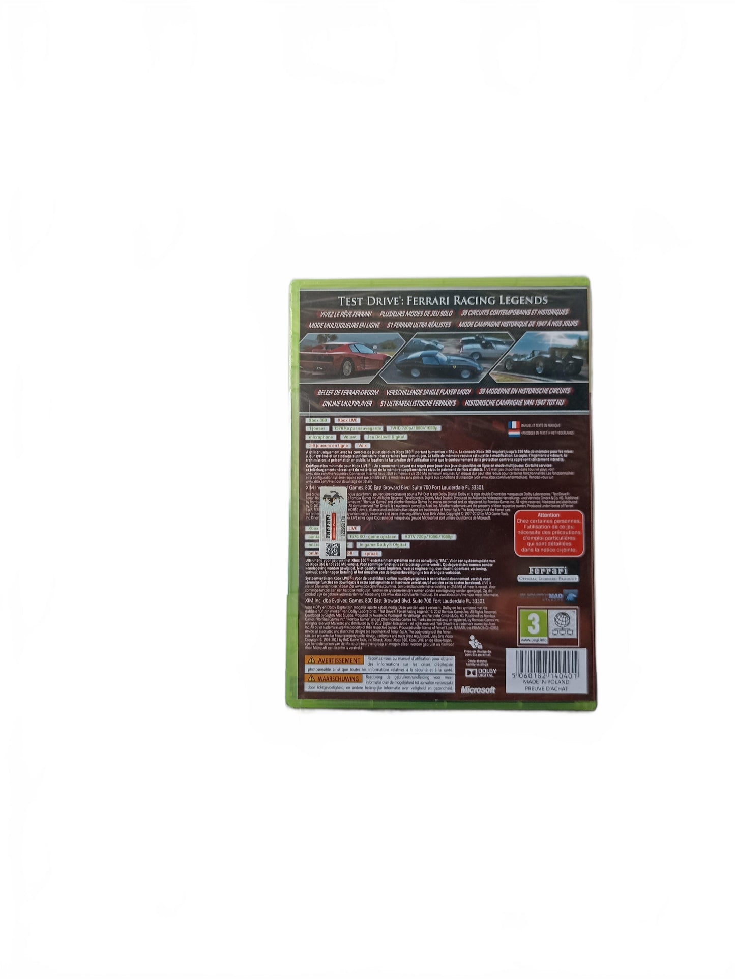 Ferrari Racing Legends Xbox 360 Blister