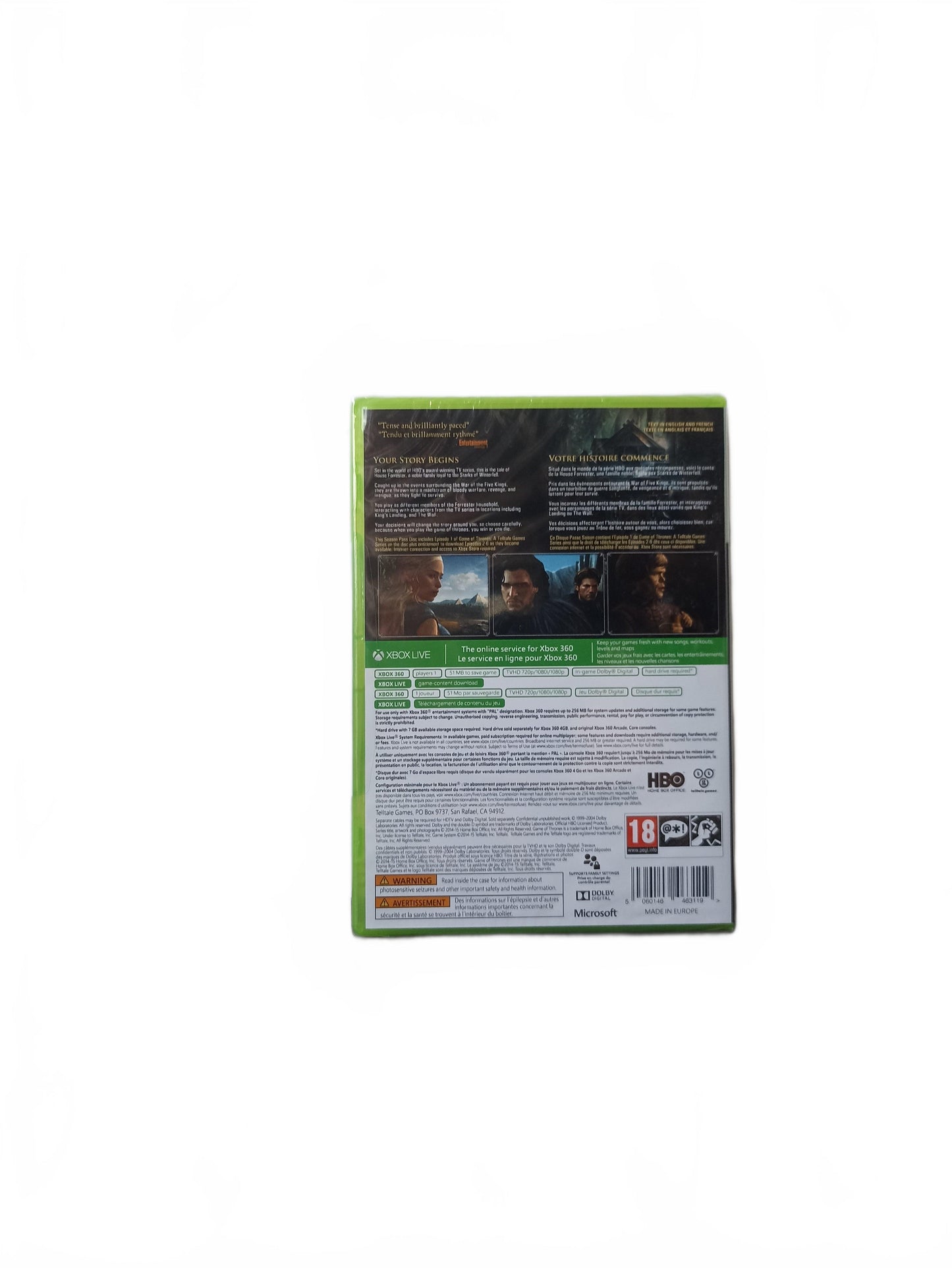 Game of Thrones Xbox 360 Blister