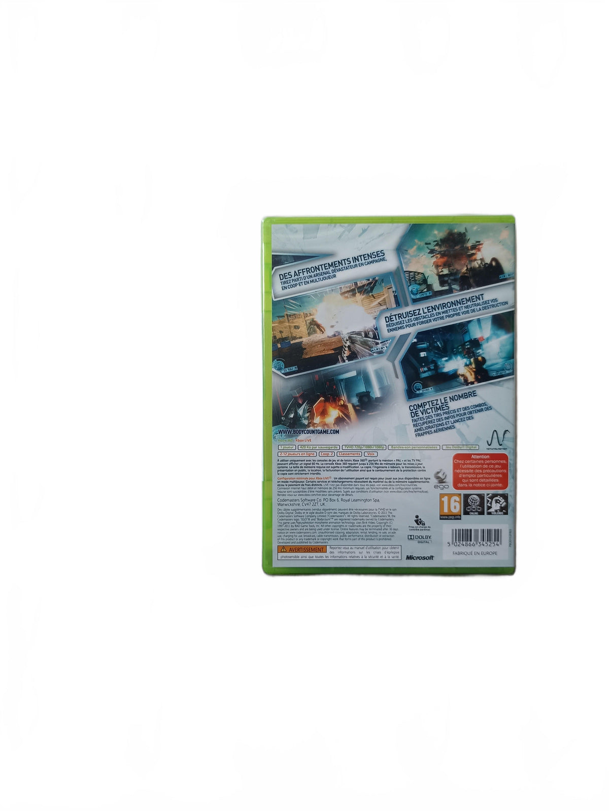 Bodycount Xbox 360 Blister