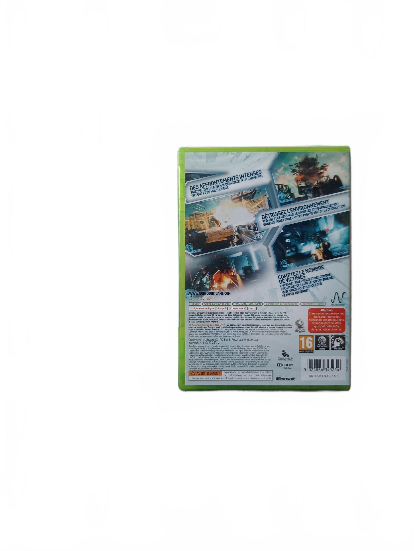 Bodycount Xbox 360 Blister