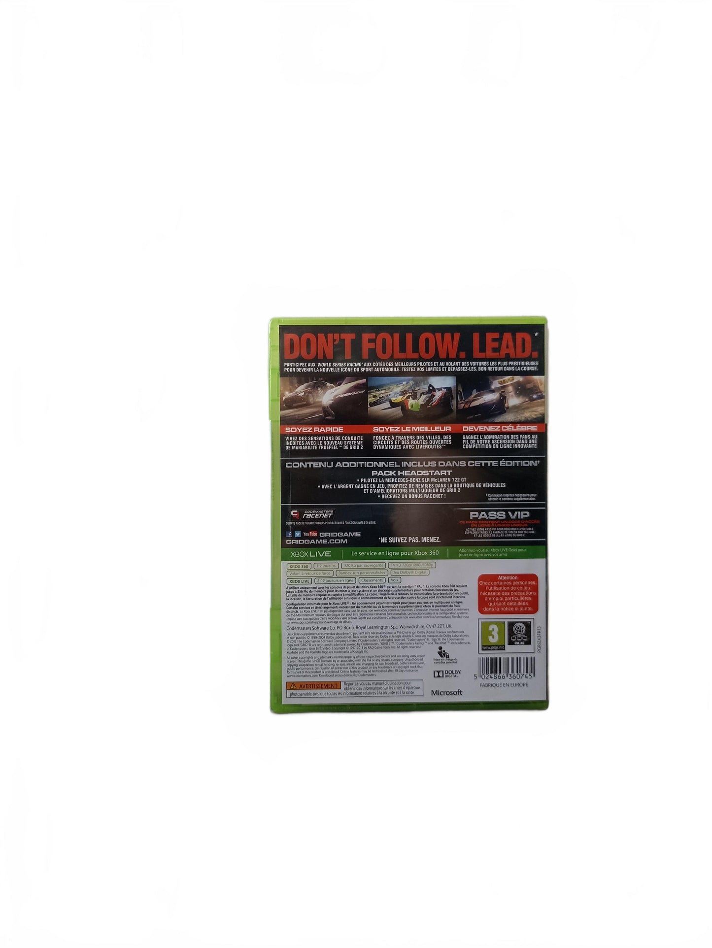 Grid 2 Limited Edition Xbox 360 Blister