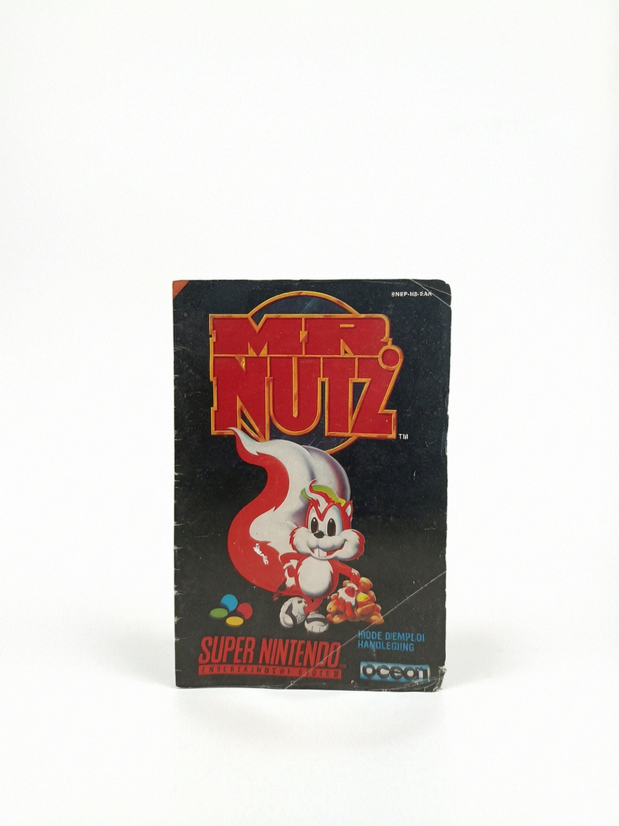 NOTICE MISTER NUTZ Super Nintendo