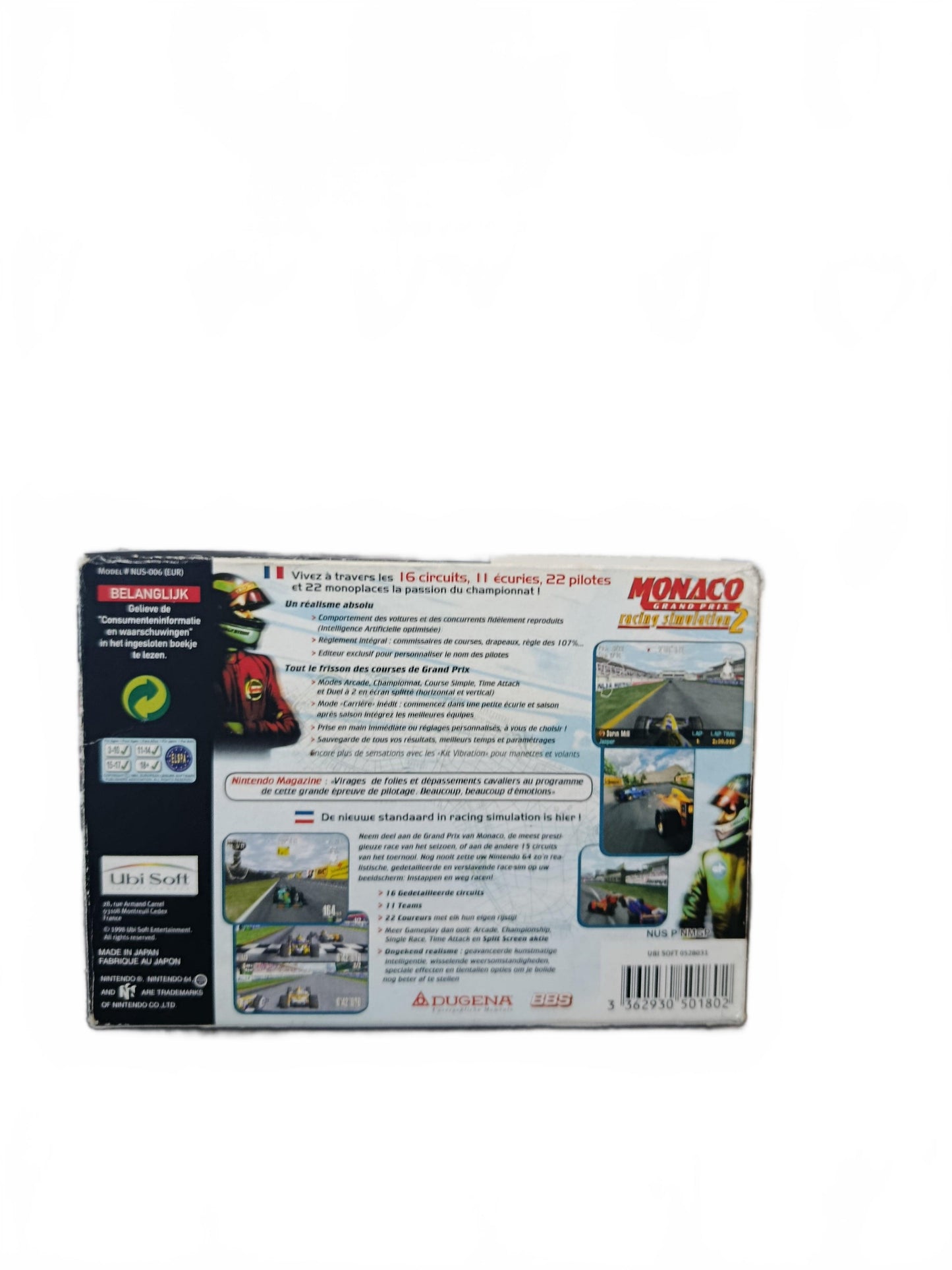 Monaco Grand Prix Racing Simulation 2 Nintendo 64