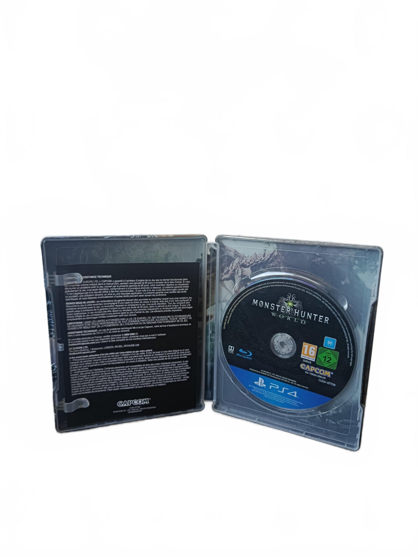 Monster hunter World Steelbook PS4