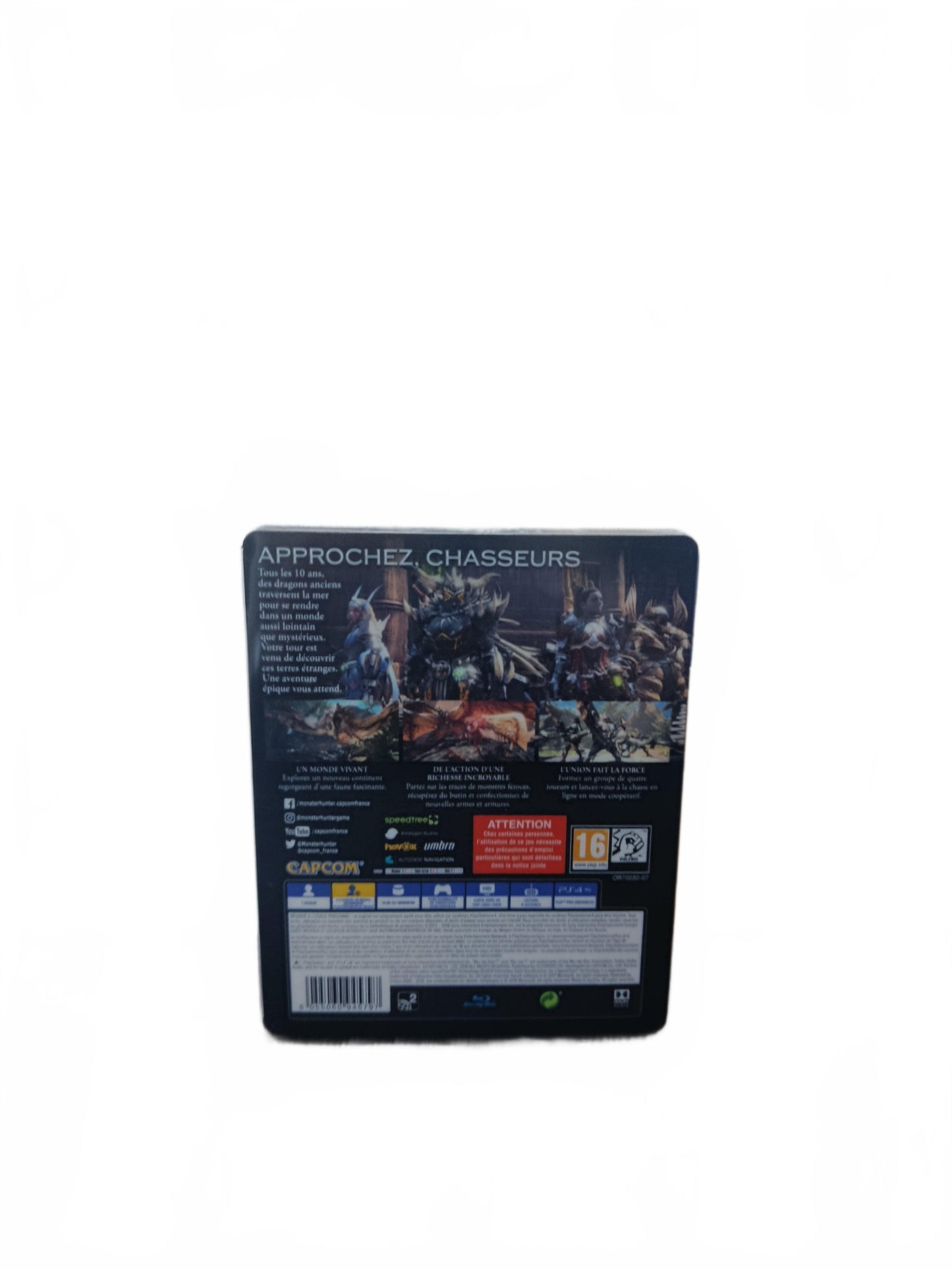 Monster hunter World Steelbook PS4