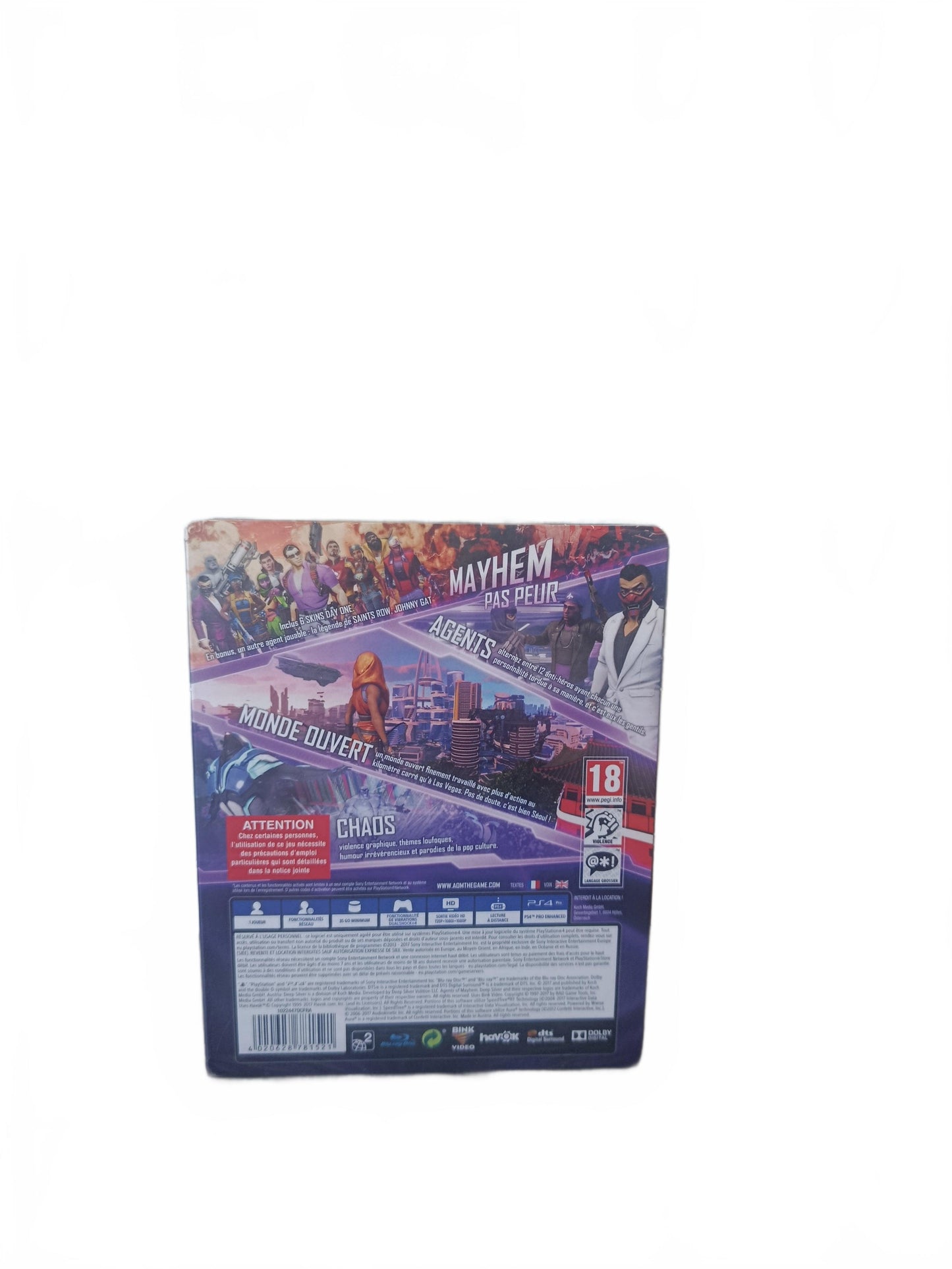 Agents Of Mayhem steelbook PS4