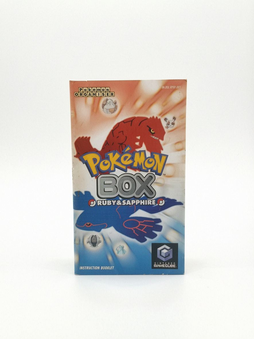 Notice Pokémon Box Ruby & Sapphire Version UKV