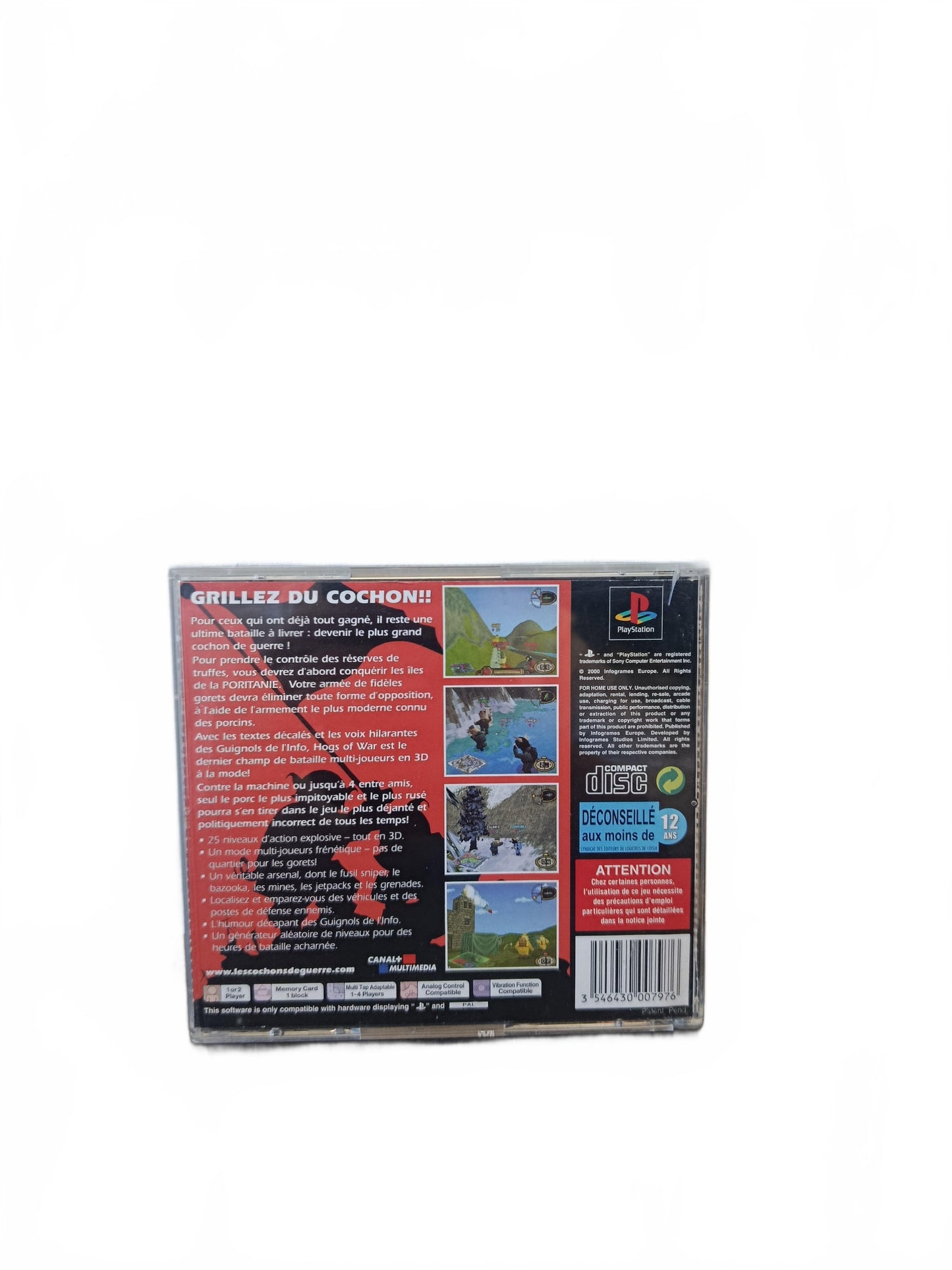 Les Cochons de Guerre Hogs Of War Playstation 1 (PS1)