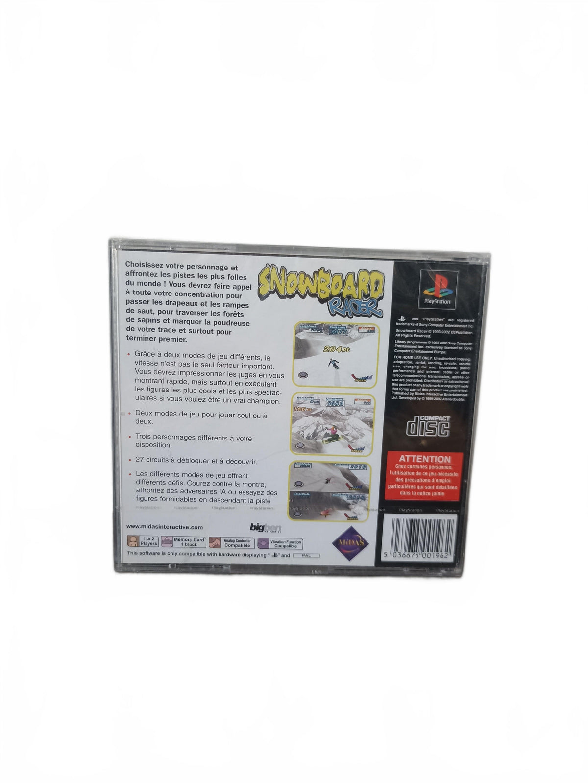 Snowboarder Racer Playstation 1 (PS1) Neuf