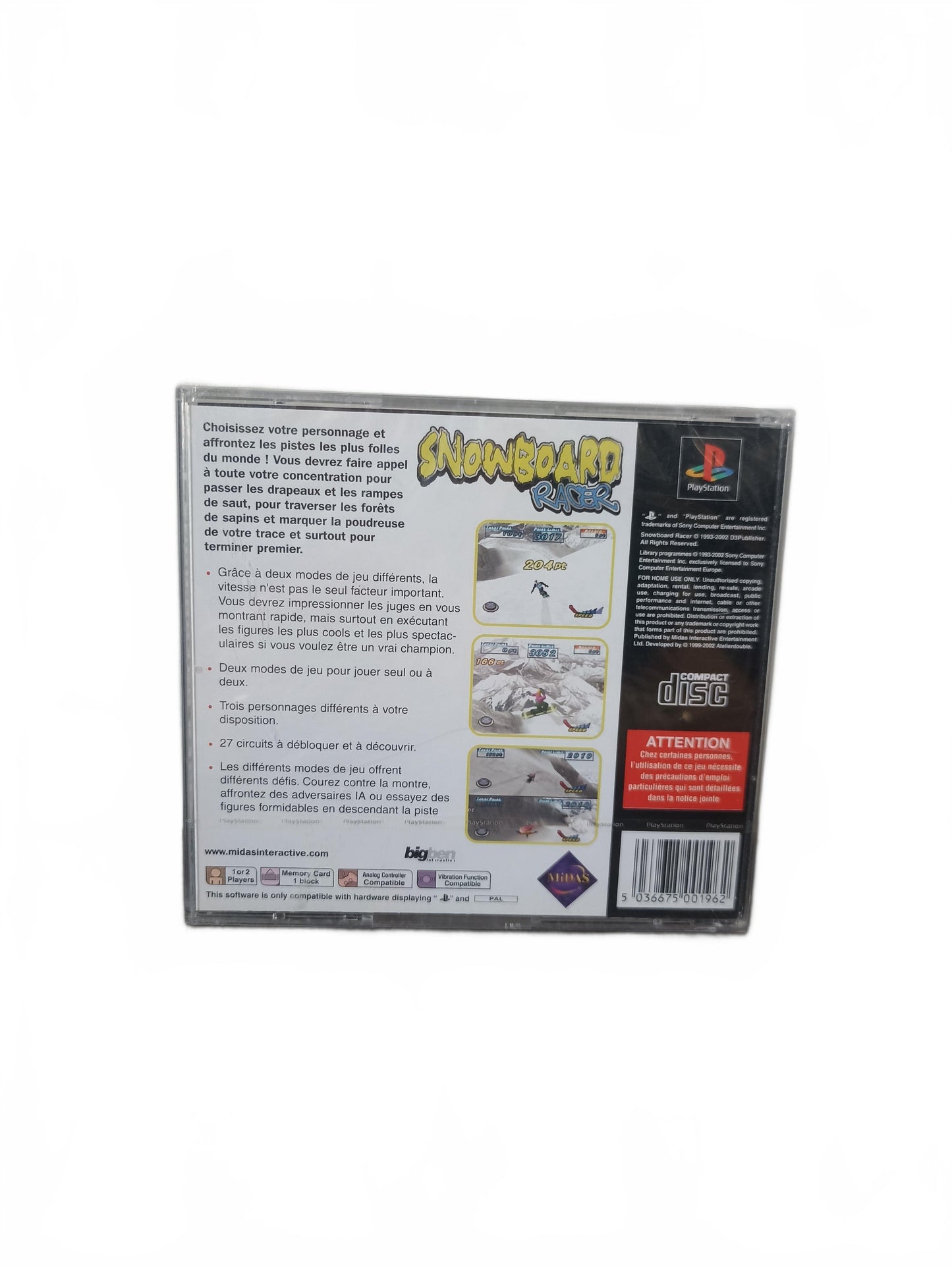 Snowboarder Racer Playstation 1 (PS1) Neuf