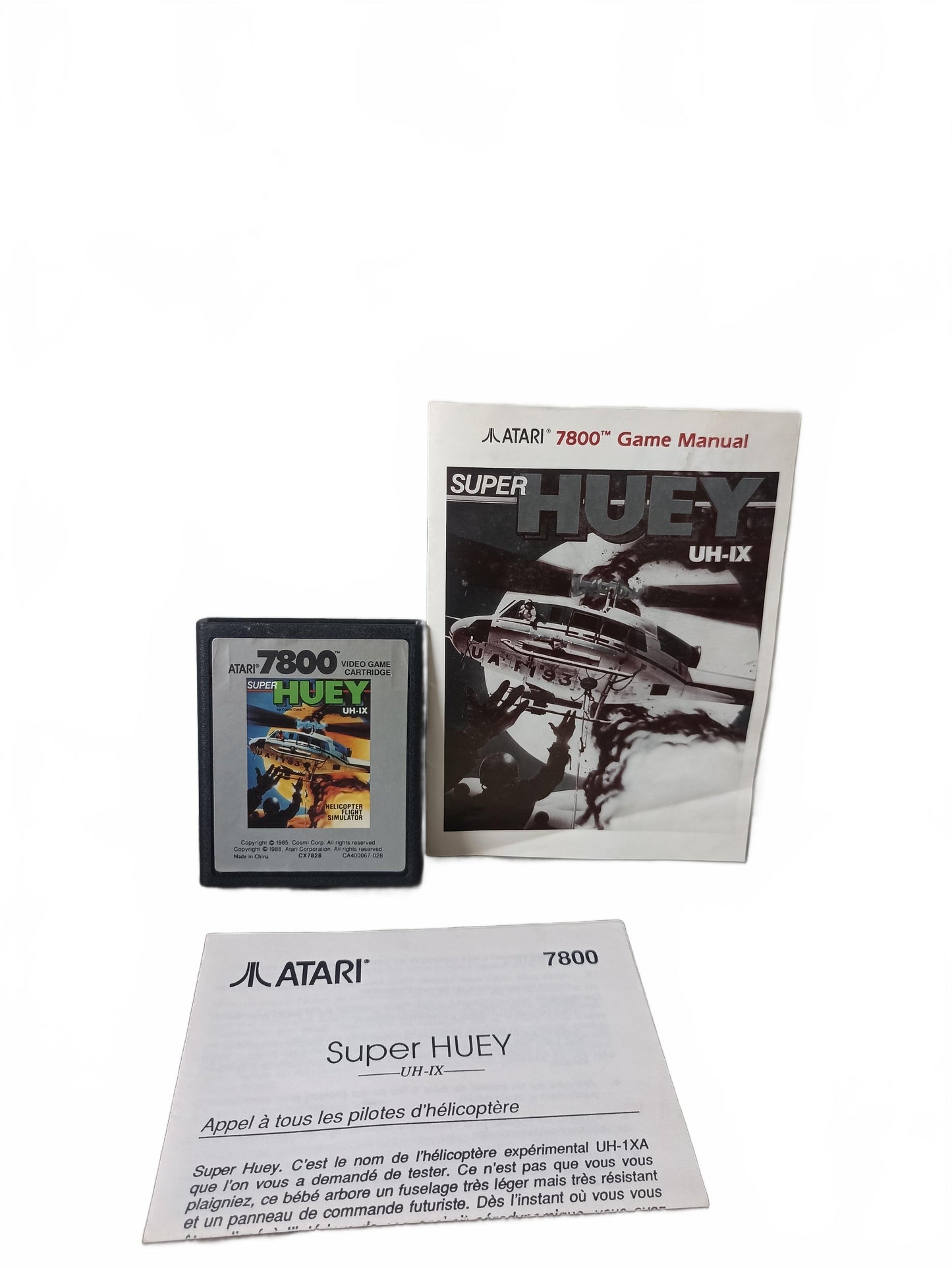 Super Huey UH-IX Atari 7800 Complet