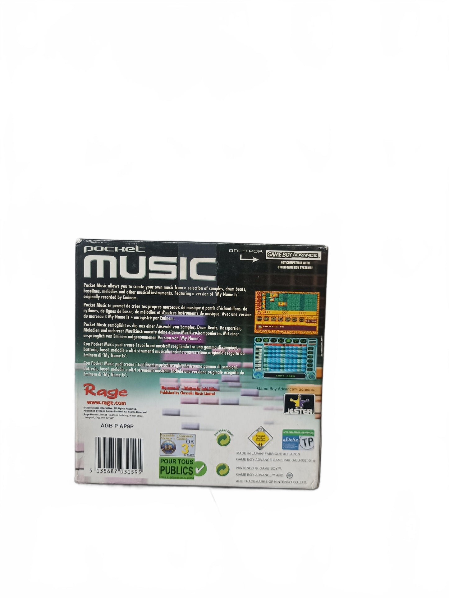 Pocket Music Game Boy Advance (GBA) Complet