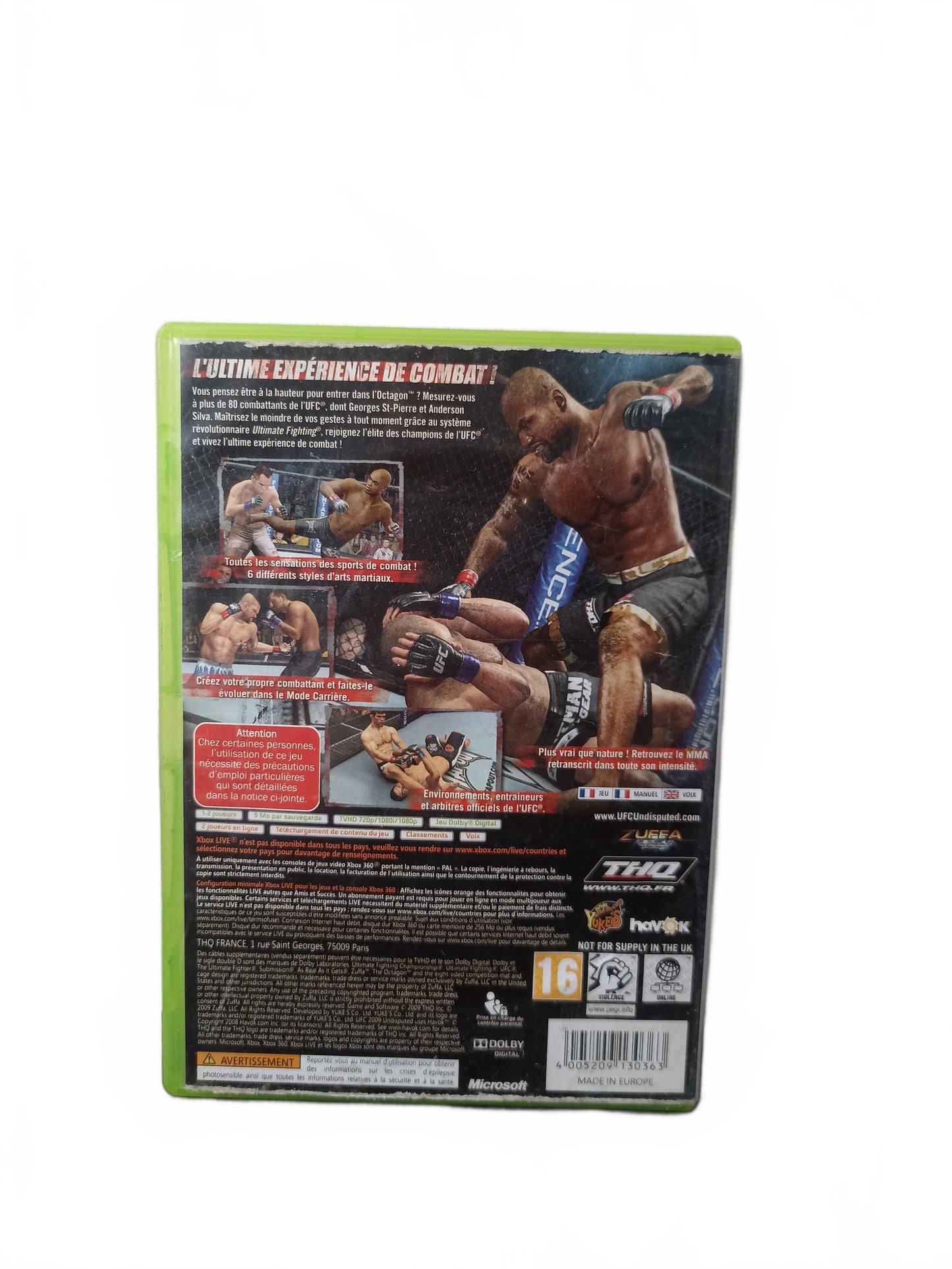 UFC 2009 Undisputed Classics (X360) Complet