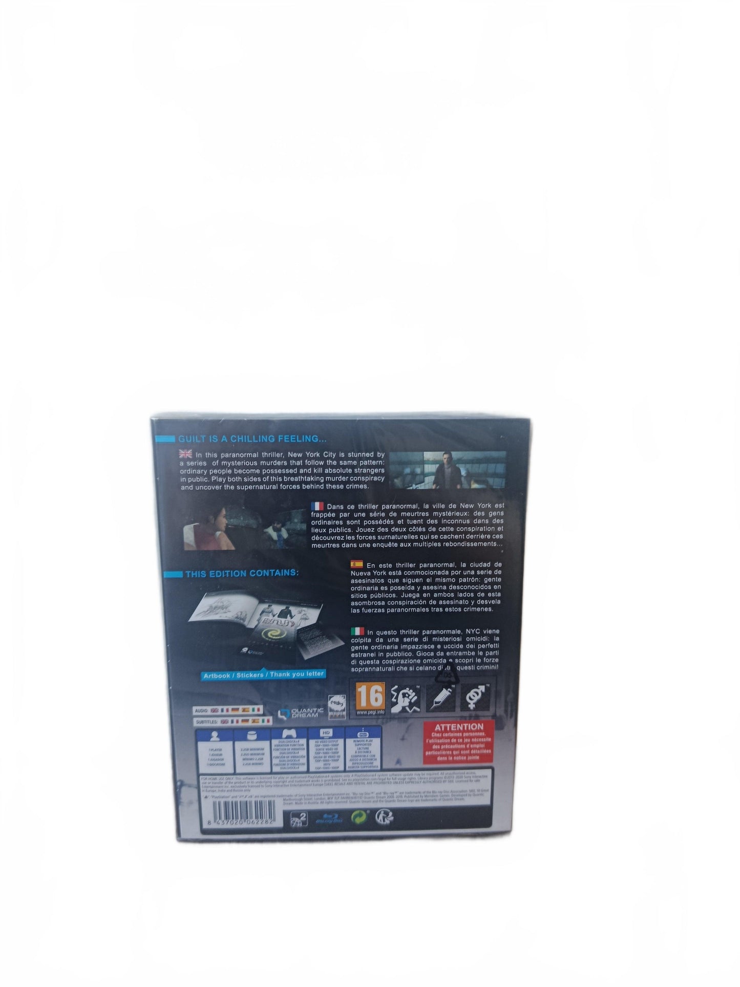 Fahrenheit Playstation 3 (PS3) Steelbook Neuf