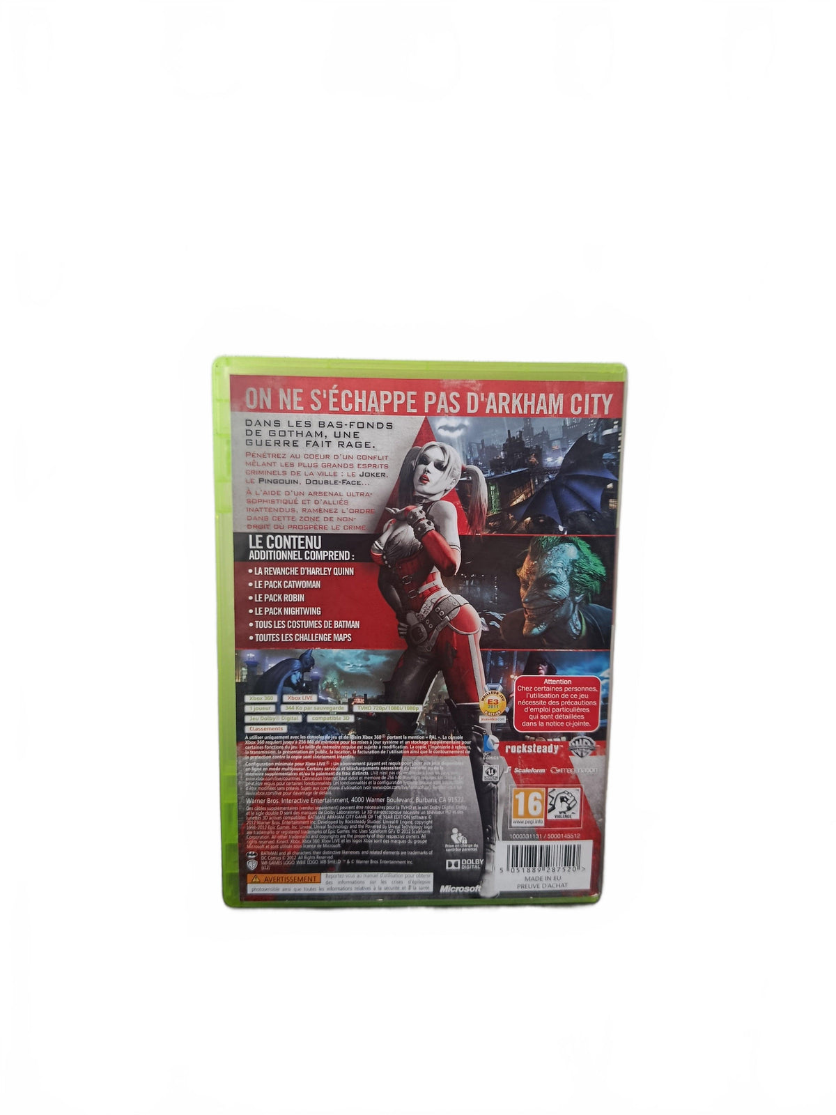 Batman: Arkham City Game of the Year Edition, Xbox 360