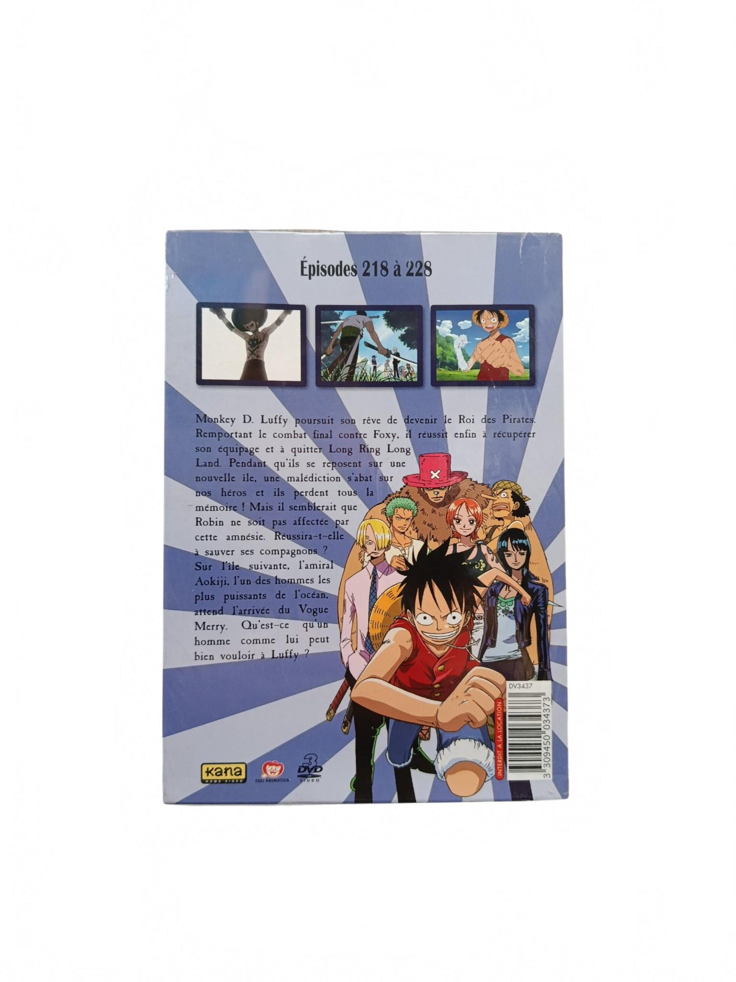 One Piece Davy Back Fight Volume 3 Le Retour de Foxy Épisodes 218 à 228 Box 3 DVD Collector Neuf