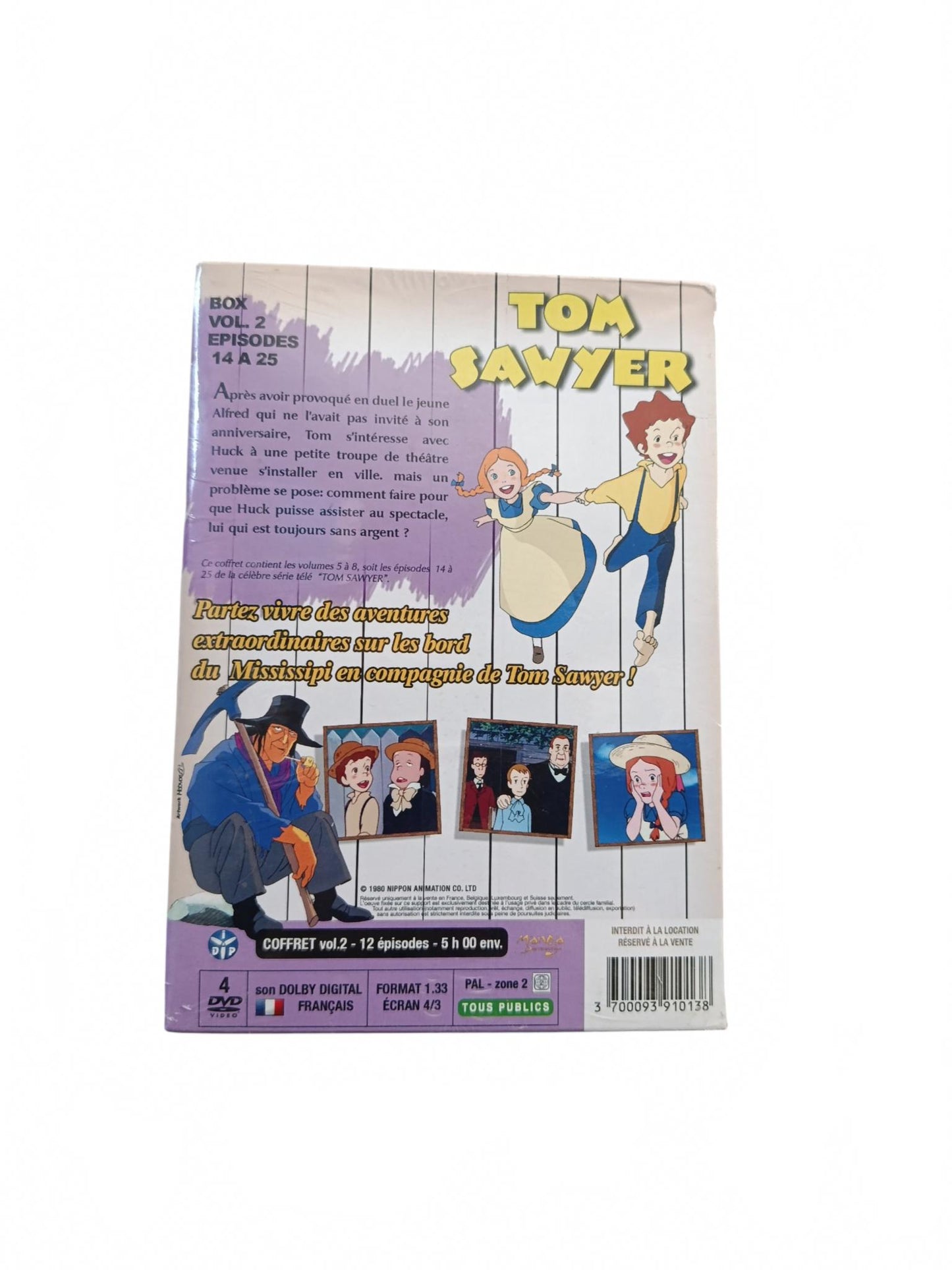 Tom Sawyer Episode Coffret 2 14 à 25 DVD Collector Neuf