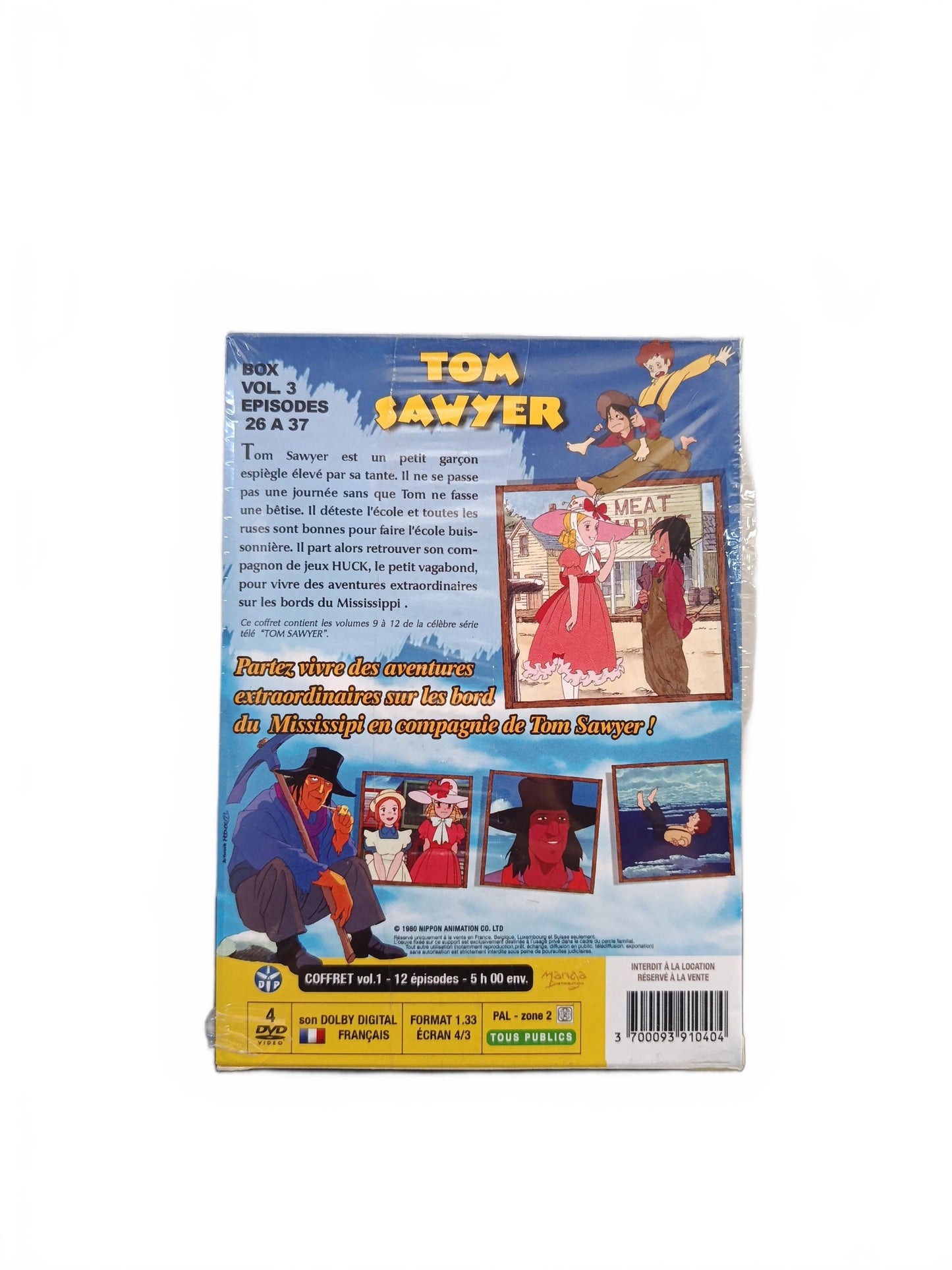 Tom Sawyer Coffret 3 Episode 26 à 37 DVD Collector Neuf