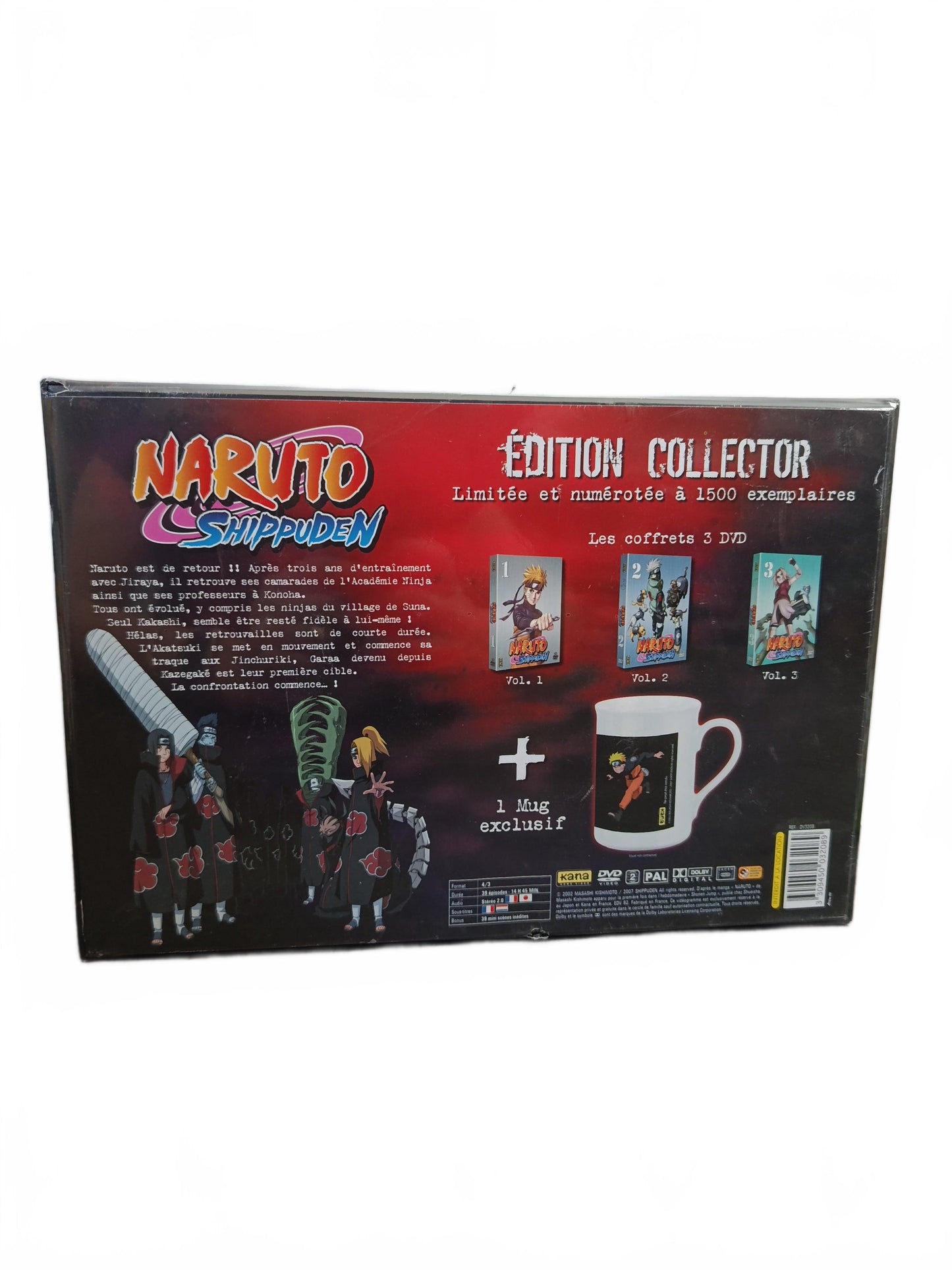 Naruto Shippuden Edition Collector Les Coffret 3 DVD + Mug Coffret DVD – Neuf sous blister