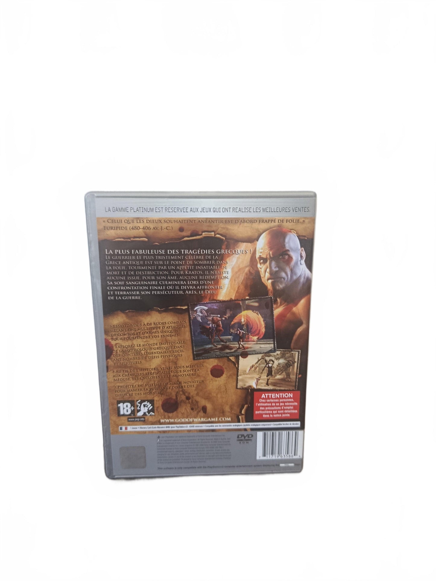 God of War I Version Platinum  PlayStation 2