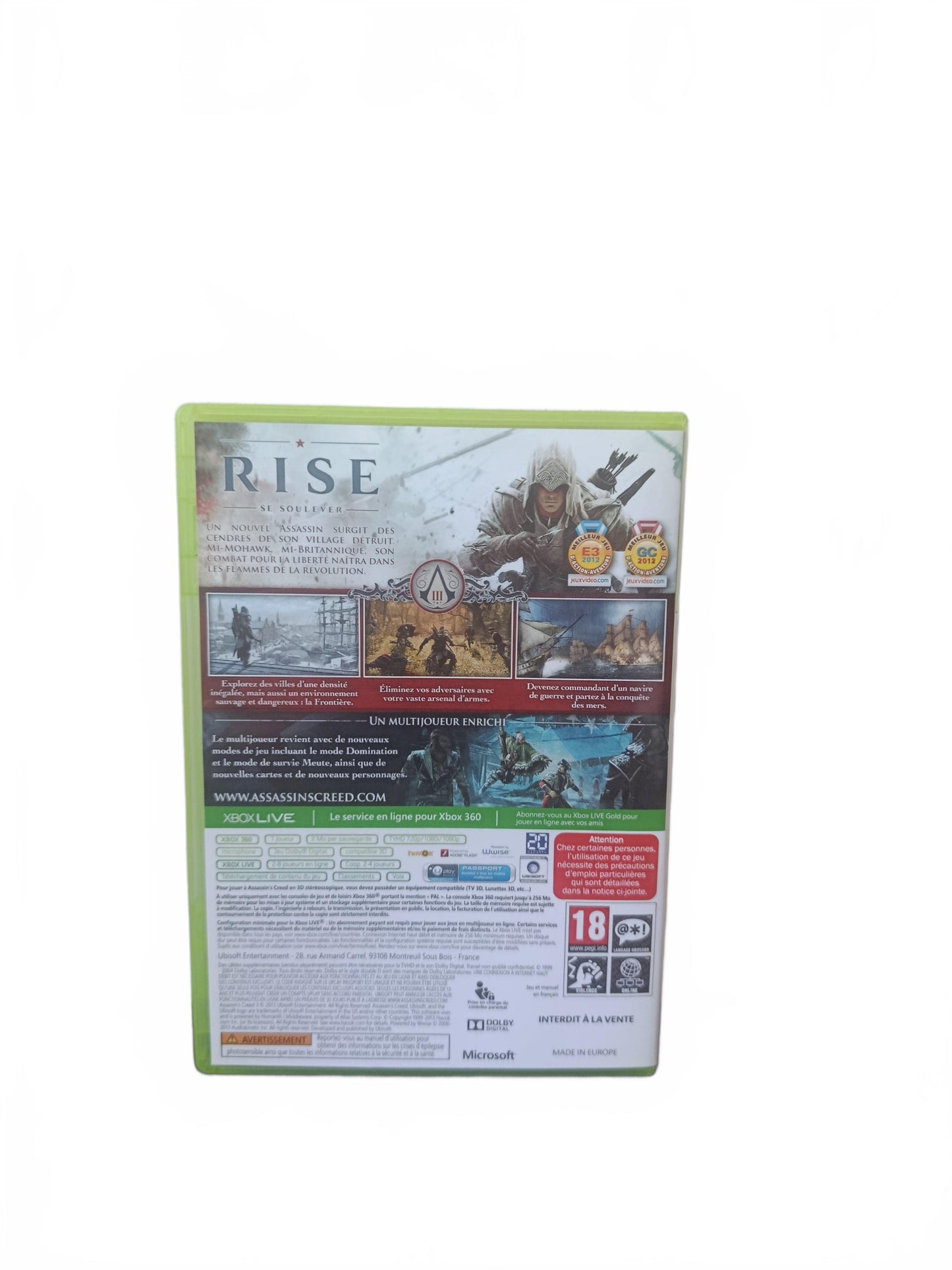 Assassin’s Creed III Edition Washington , Xbox 360