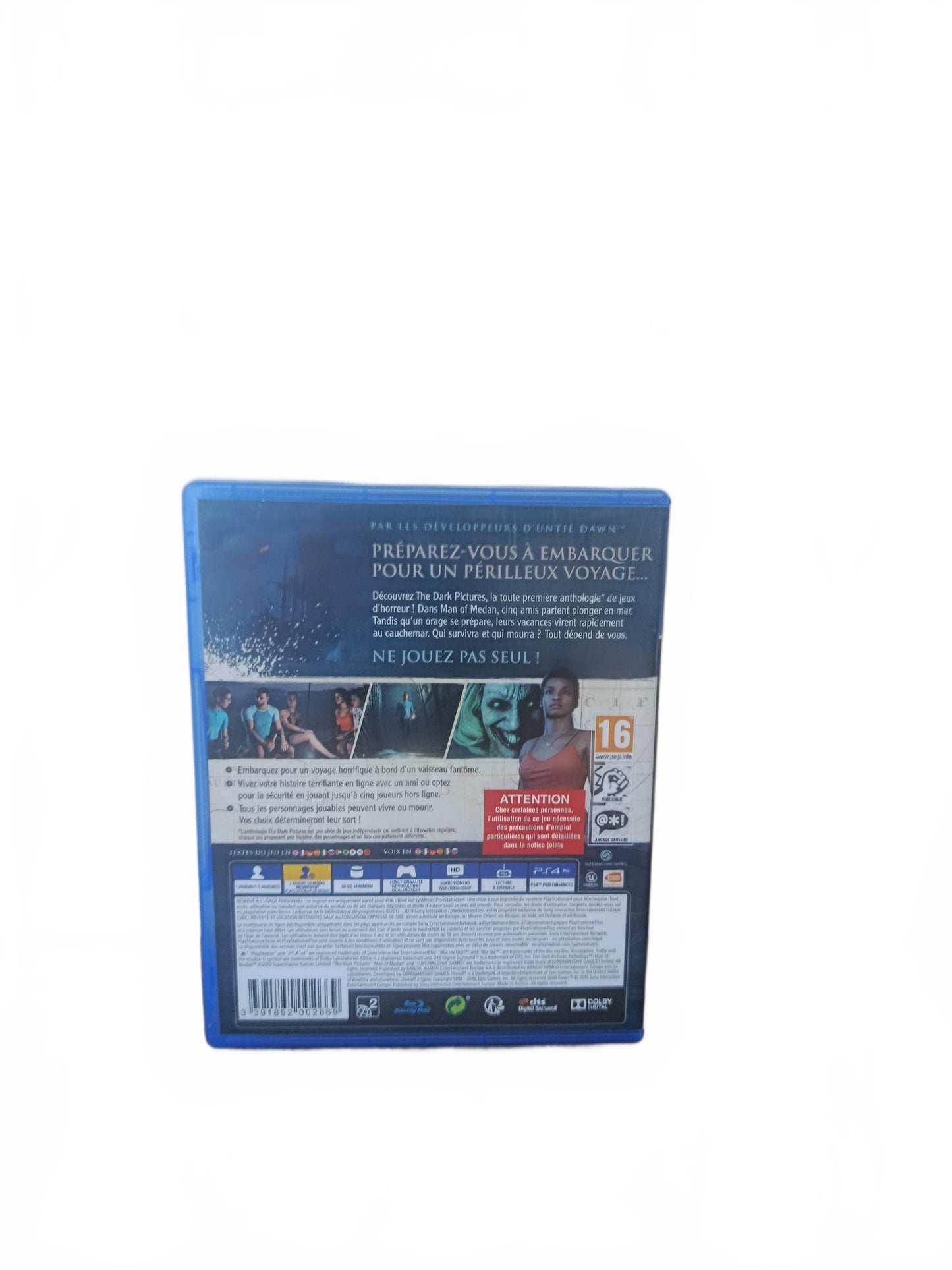 The Dark Pictures Anthology: Man of Medan, PlayStation 4