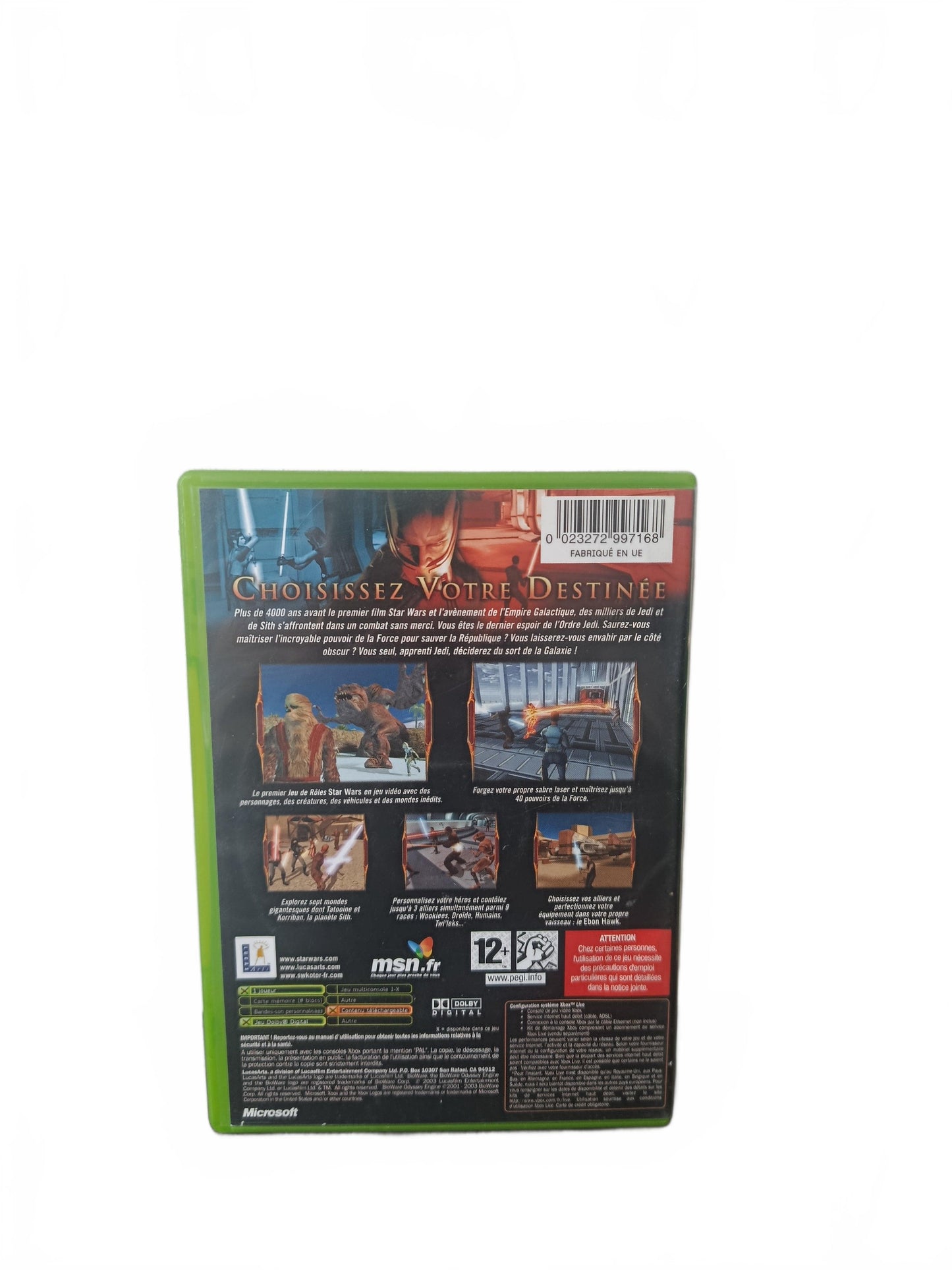 Star Wars: Knights of the Old Republic Xbox