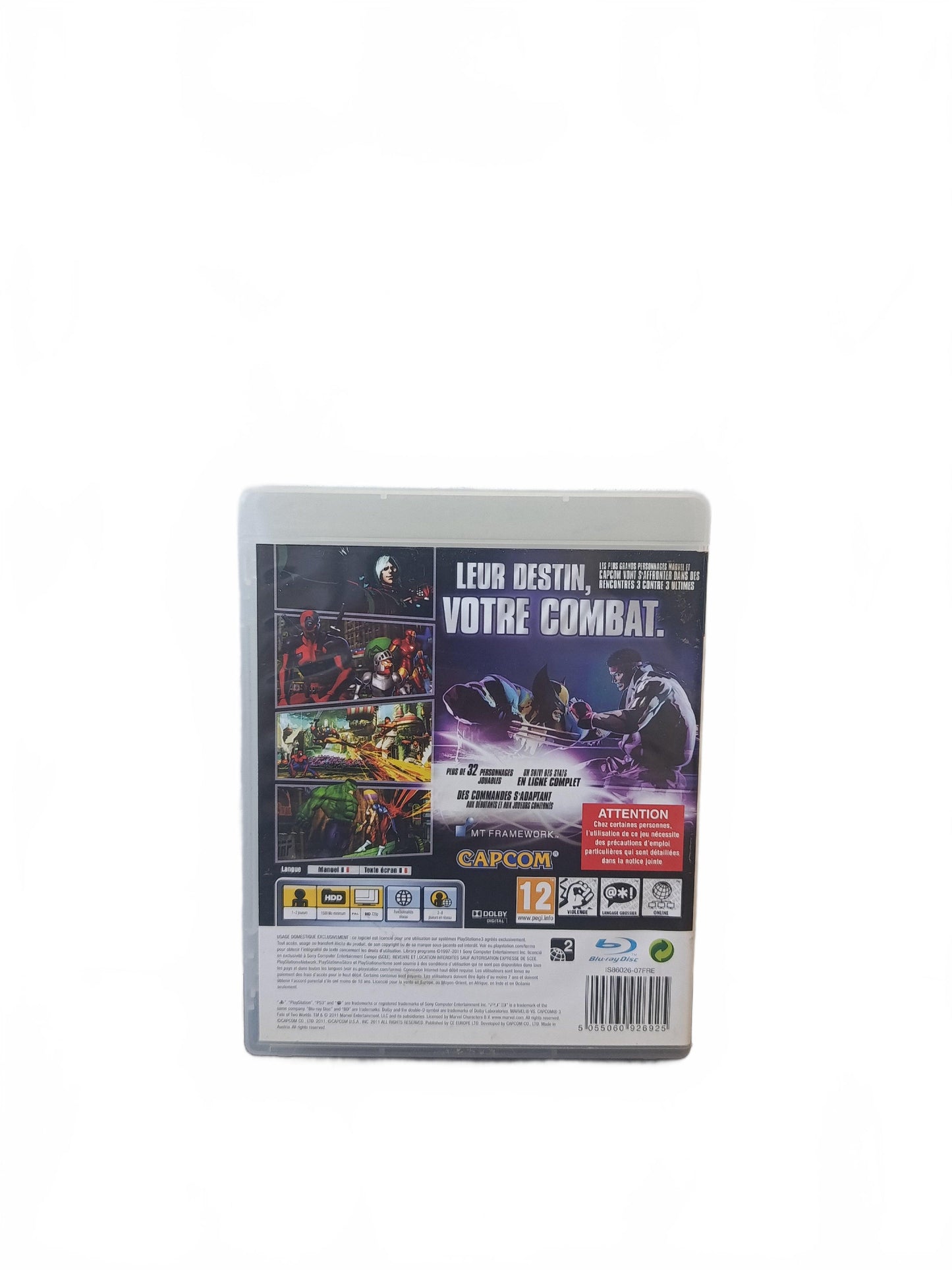 Marvel vs. Capcom 3: Fate of Two Worlds ; PlayStation 3 (PS3)