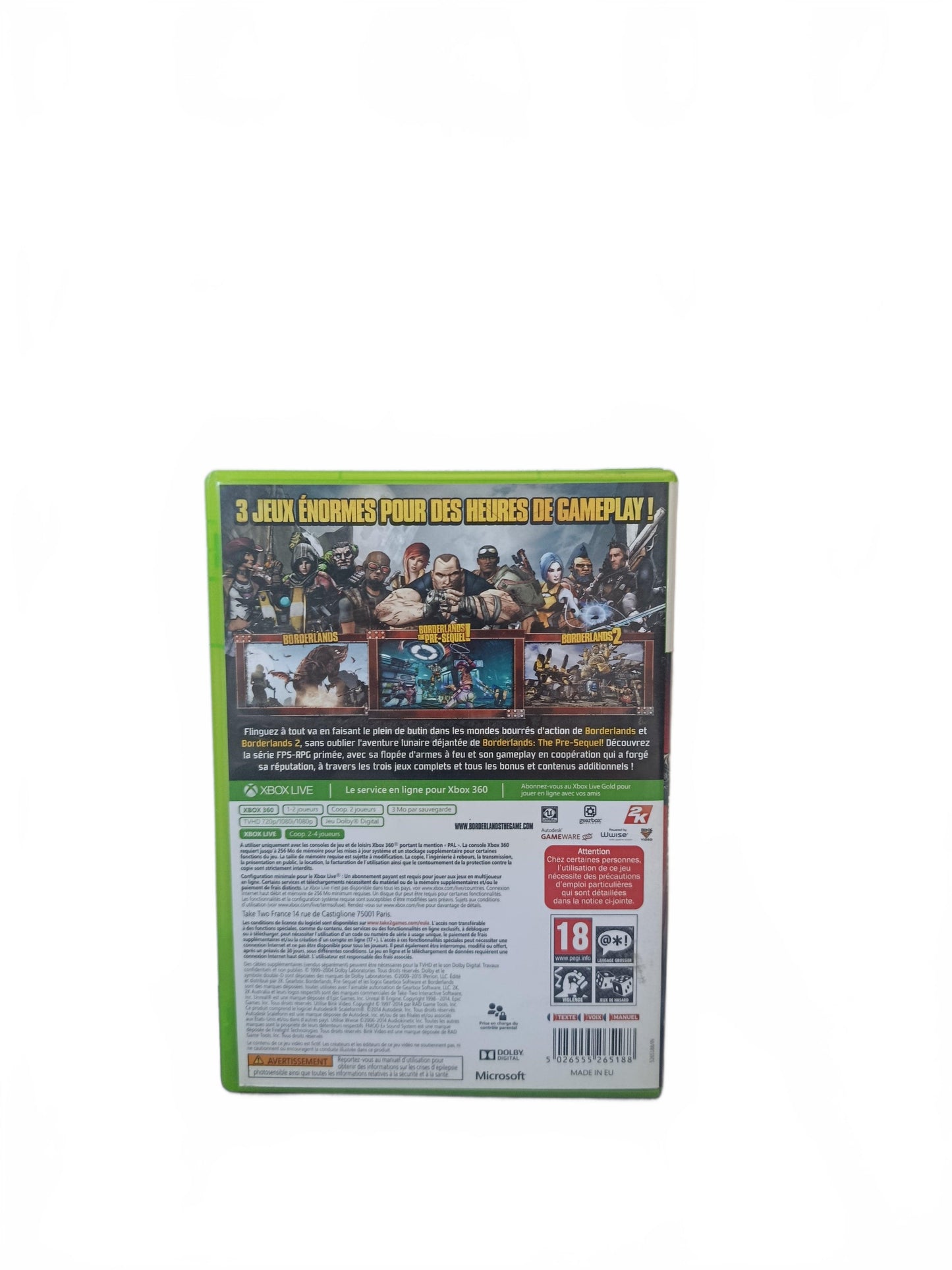 Borderlands Triple Pack Xbox 360