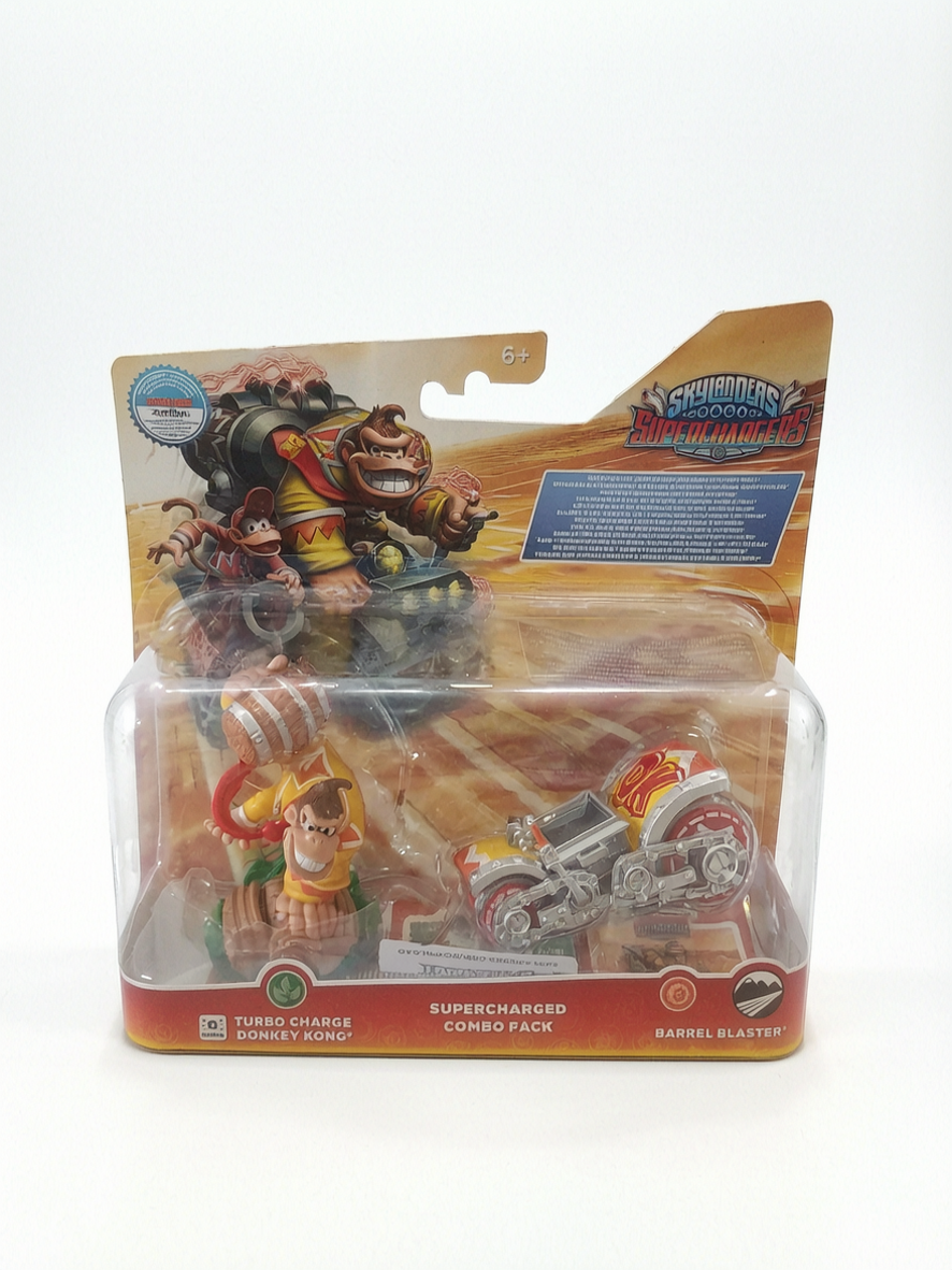 Figurine Turbo Charge Donkey Kong + Barrel Blaster – SuperCharged Combo Pack
