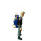 Figurine seule Egon Spengler The Real Ghost Busters Egon Spengler avec Proton Pack Kenner vintage