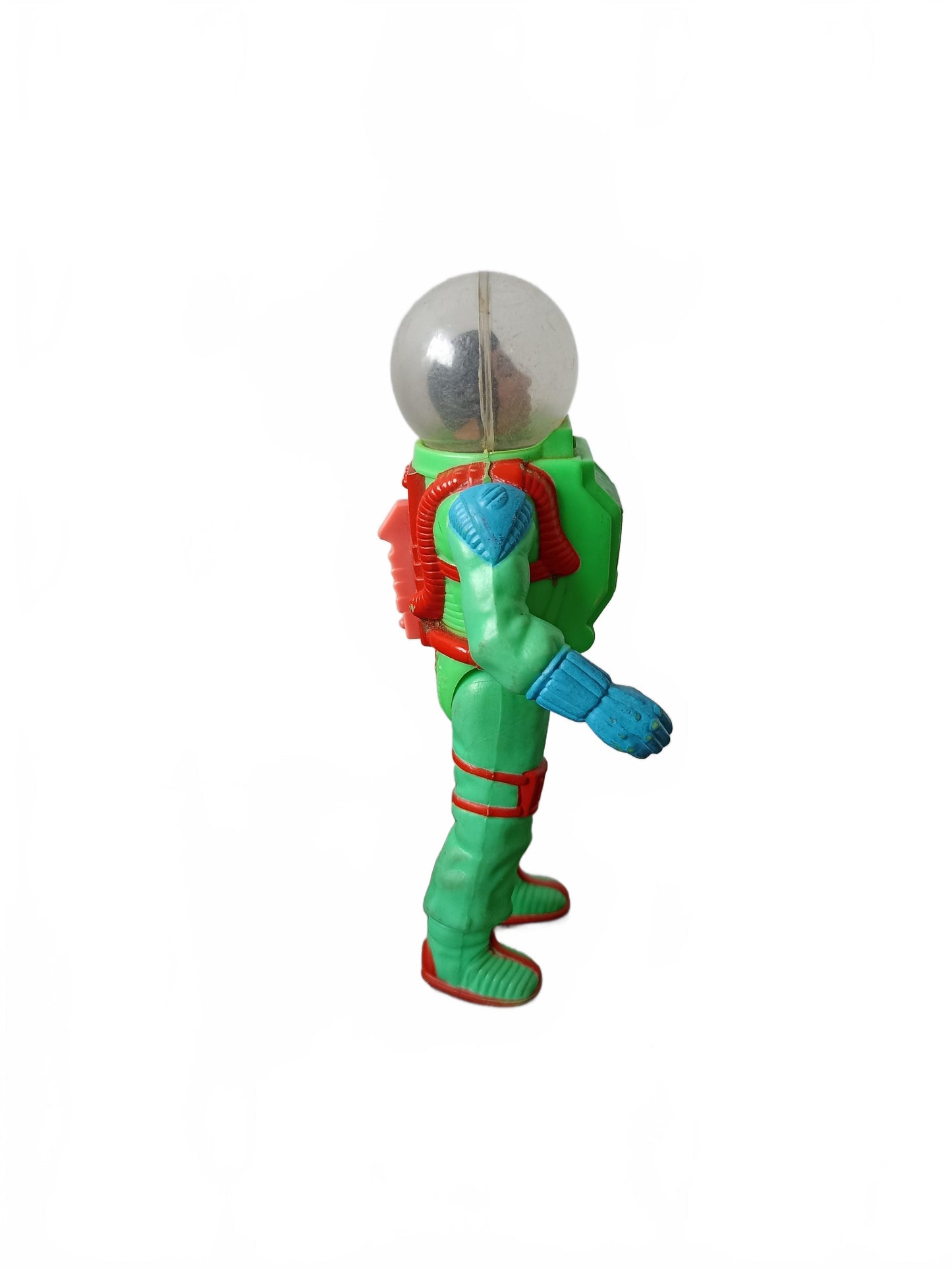 Figurine seule The Real Ghost Busters (Bras articuler) Ecto-Glow / combinaison spatiale avec casque Kenner vintage