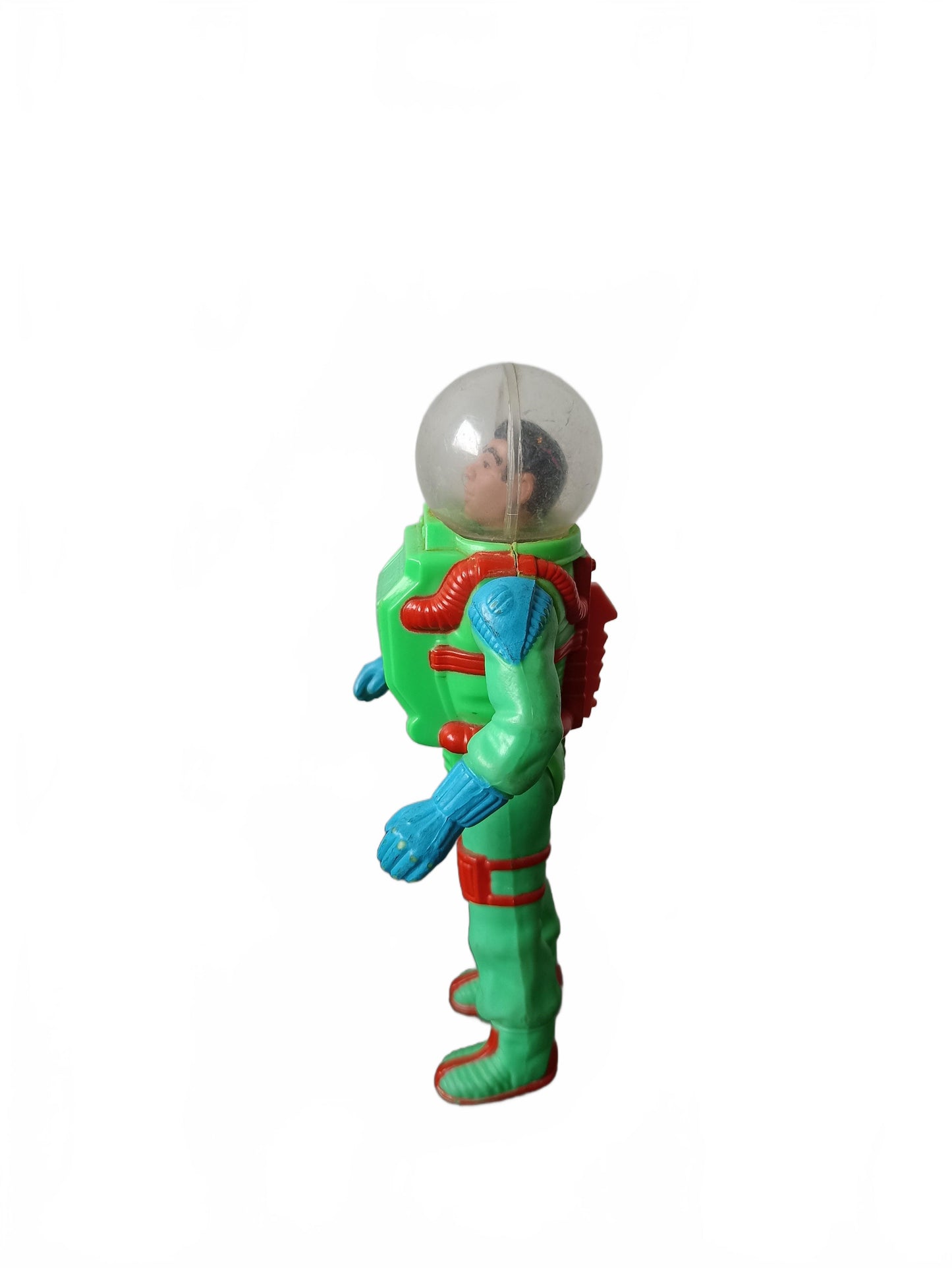 Figurine seule The Real Ghost Busters (Bras articuler) Ecto-Glow / combinaison spatiale avec casque Kenner vintage