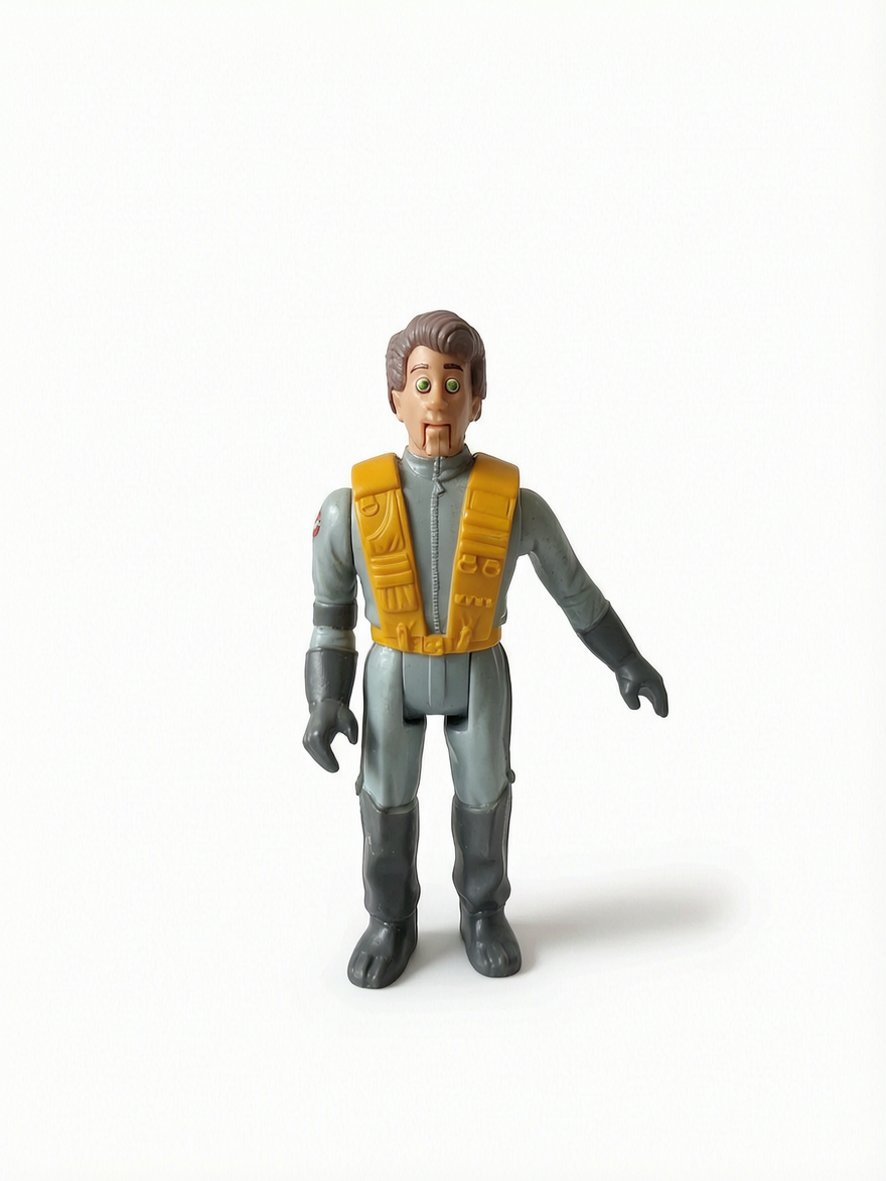 Figurine seule The Real Ghost Busters (Bras articuler) Peter Venkman Fright Features Kenner vintage