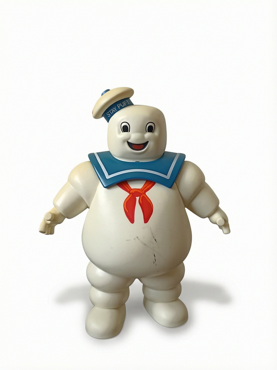 Figurine seule The Stay-Puft Marshmallow Man The Real Ghost Busters Stay Puft Marshmallow Man Kenner vintage