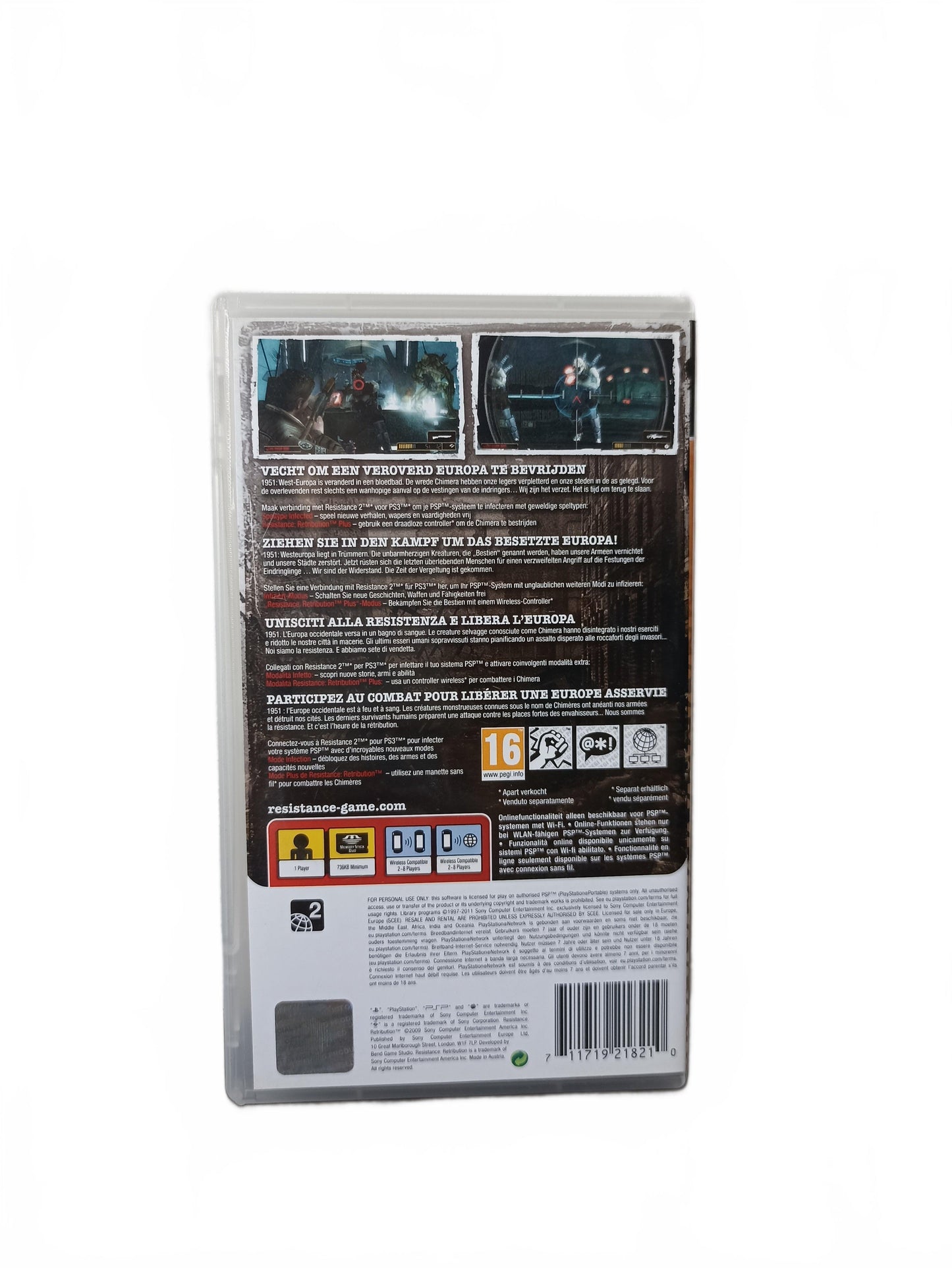 Resistance: Retribution Playstation Portable Version Essentials
