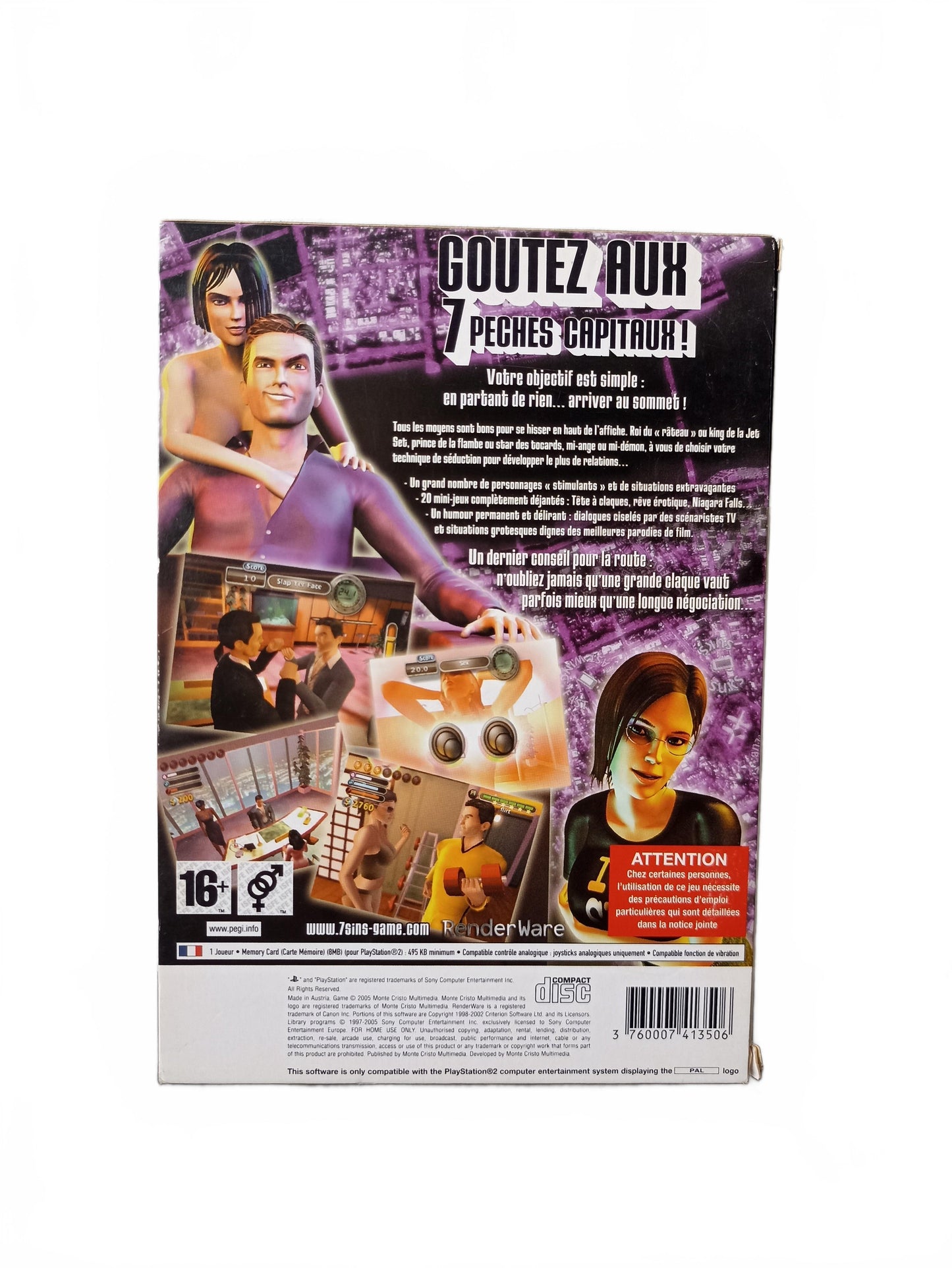 7 Sins Playstation 2 (PS2)