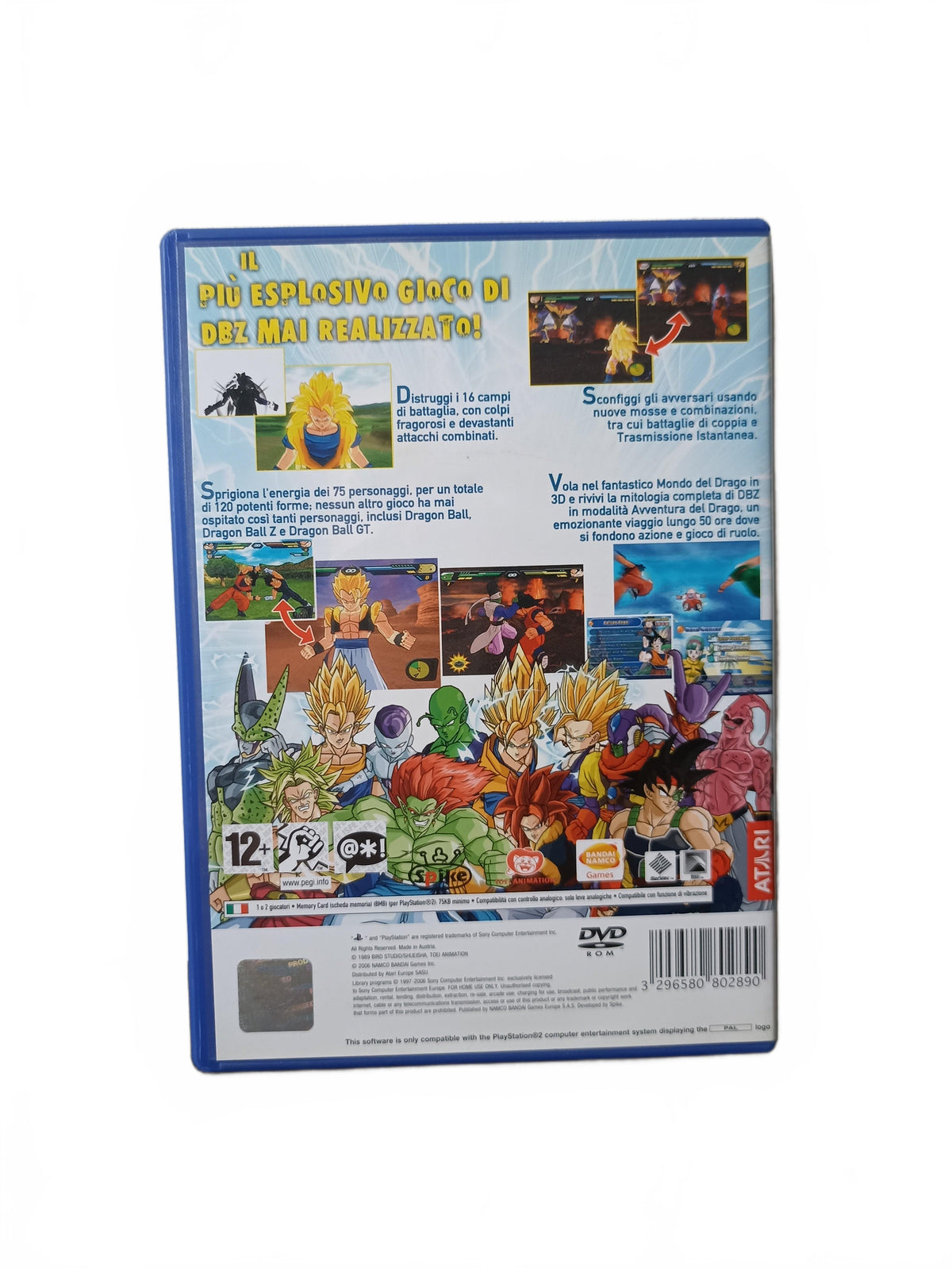 Dragon Ball Z: Budokai Tenkaichi 2 Playstation 2 PS2 Version ITA
