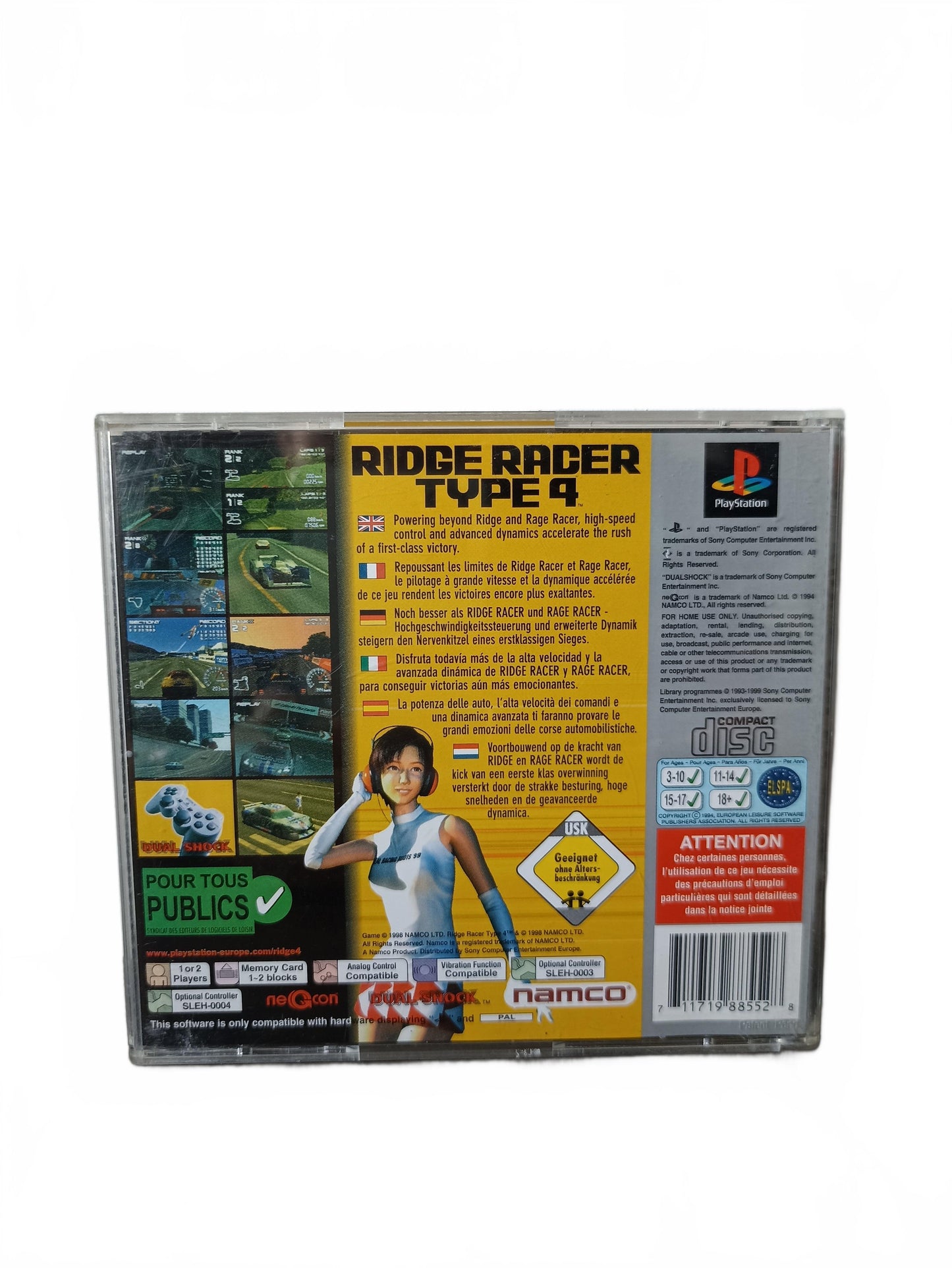 Ridge Racer Type 4 PlayStation 1 Platinum