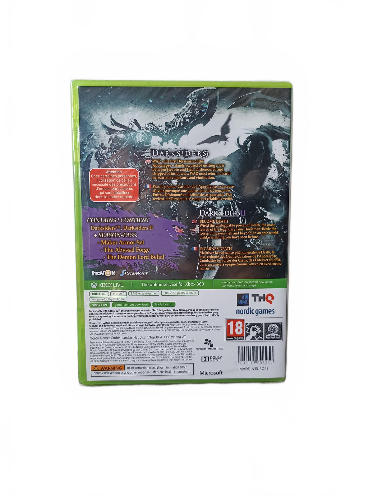 Darksiders Collection Xbox 360 Version Neuf