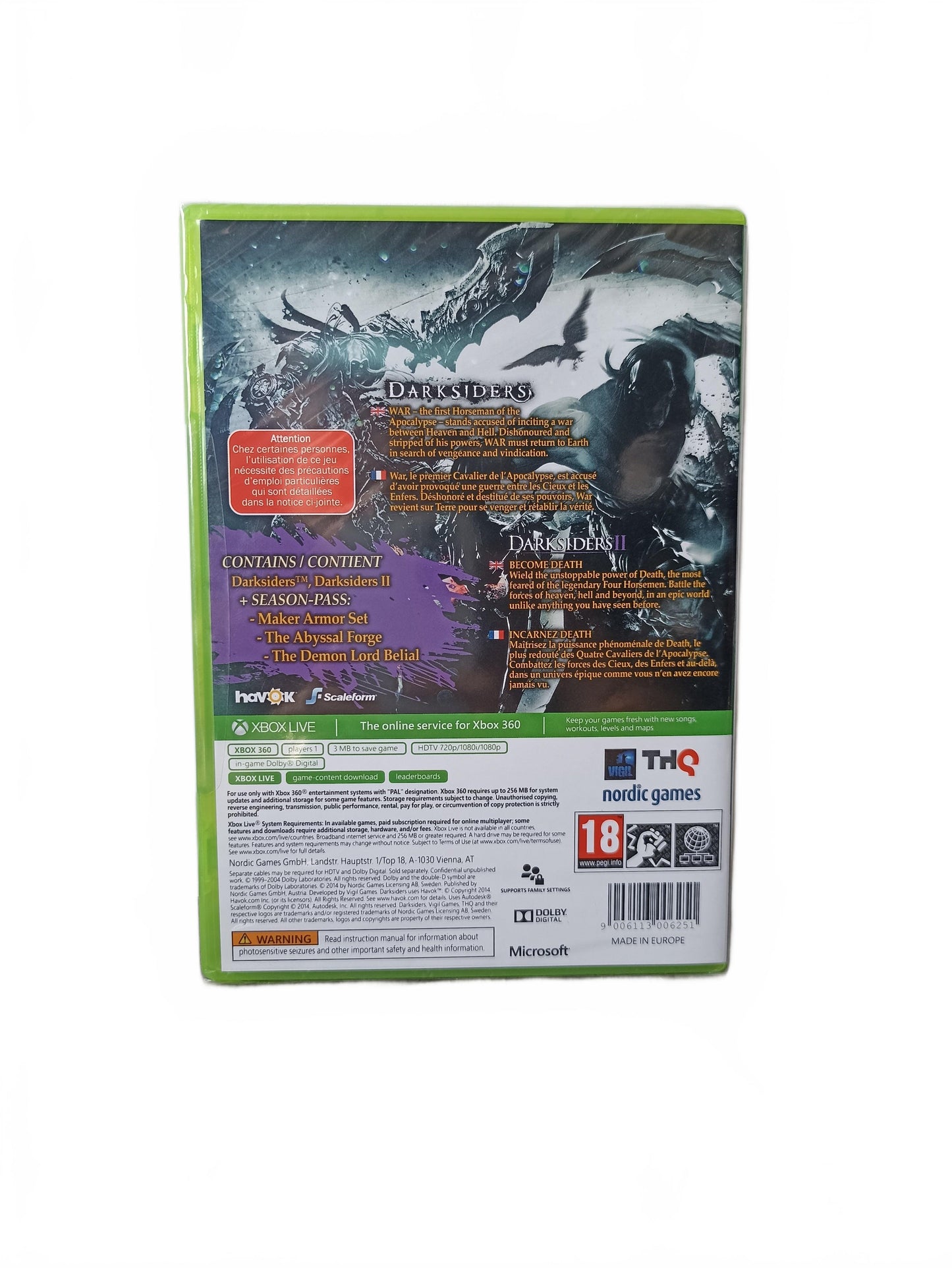Darksiders Collection Xbox 360 Version Neuf