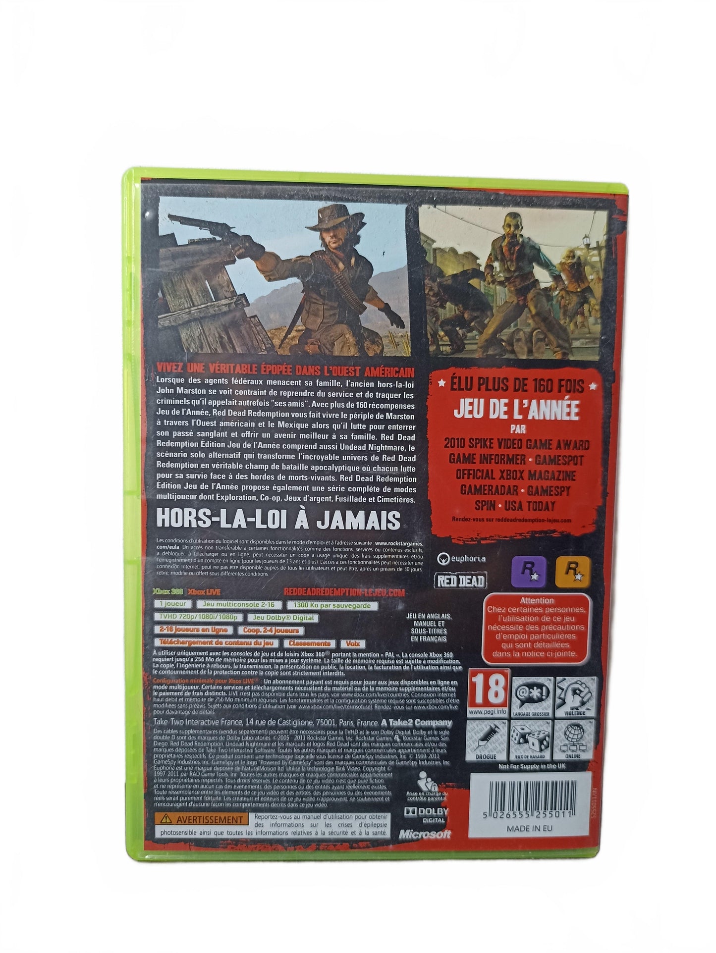 Red Dead Redemption — Xbox 360 — édition Jeu de l’année