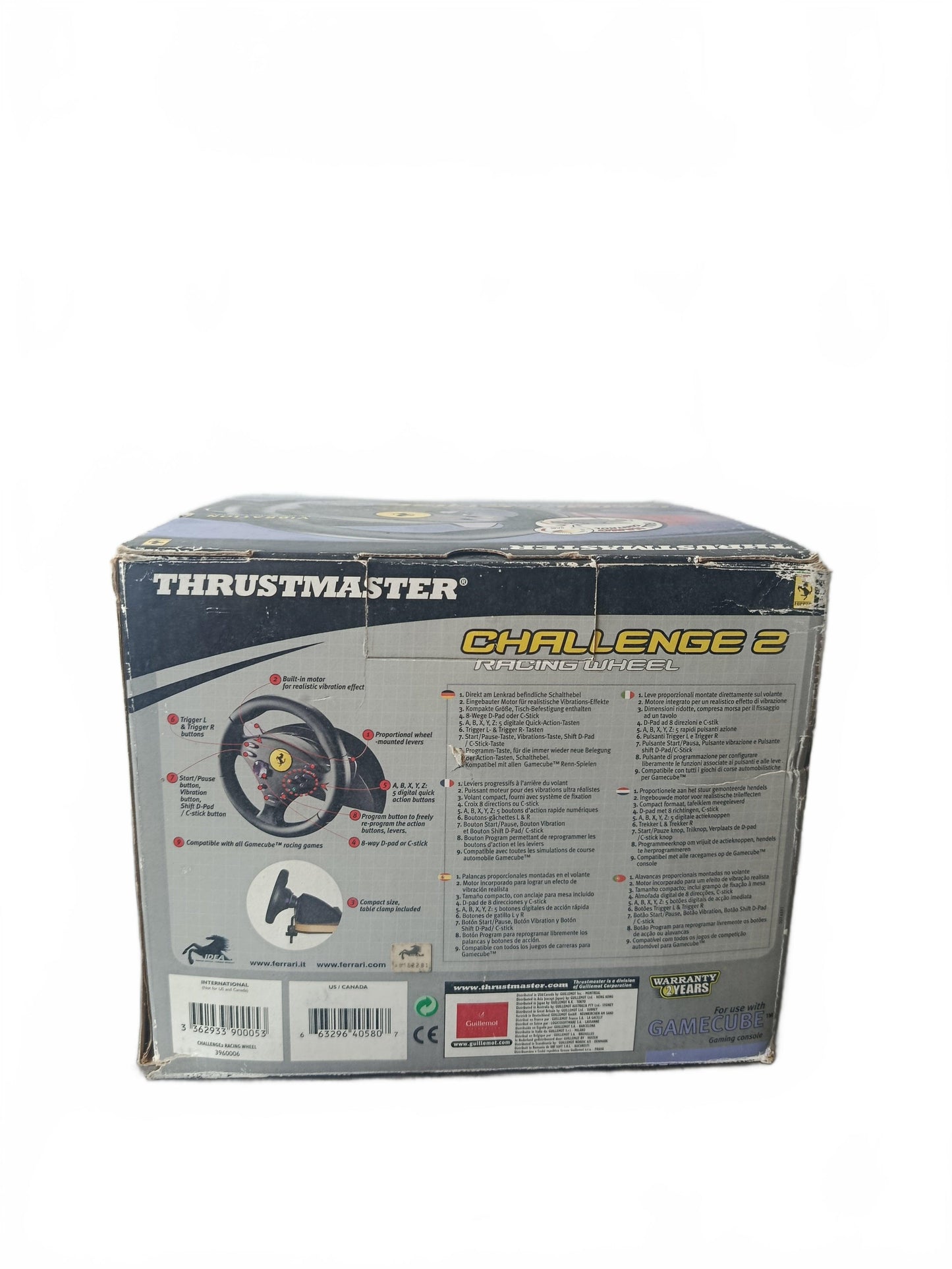 Thrustmaster Challenge 2 Racing Wheel Nintendo GameCube