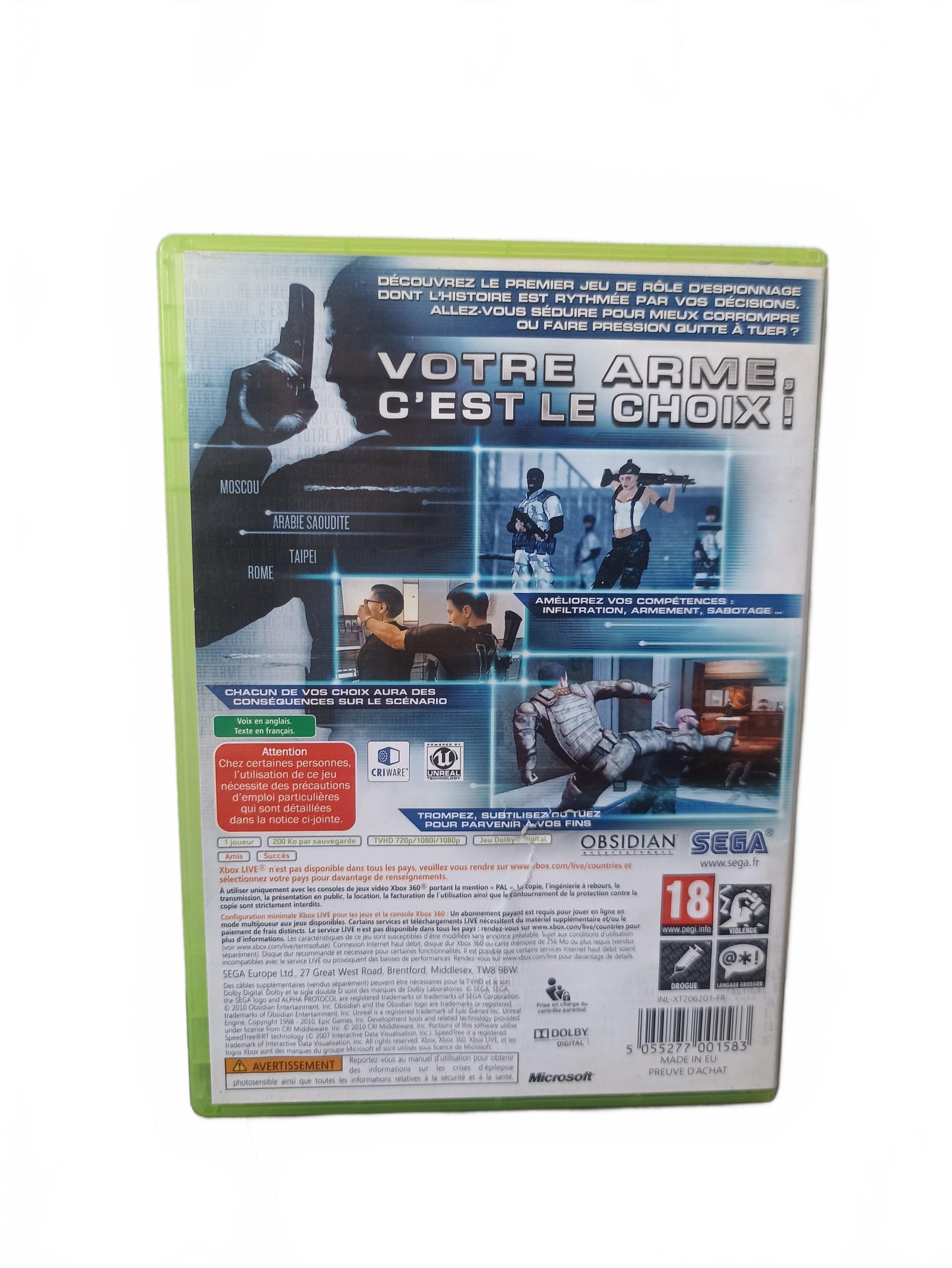 Alpha Protocol — Xbox 360 — X360
