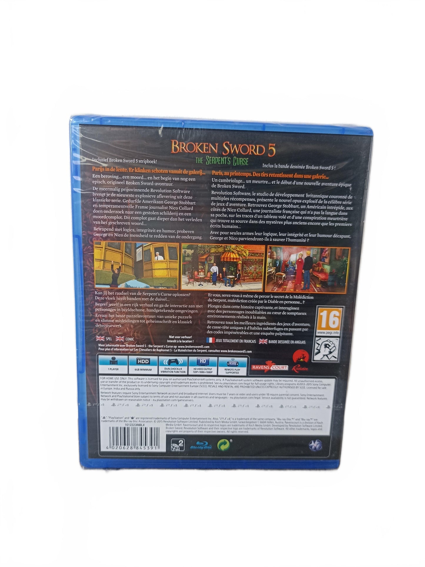 Broken Sword 5: The Serpent’s Curse — PlayStation 4 — PS4