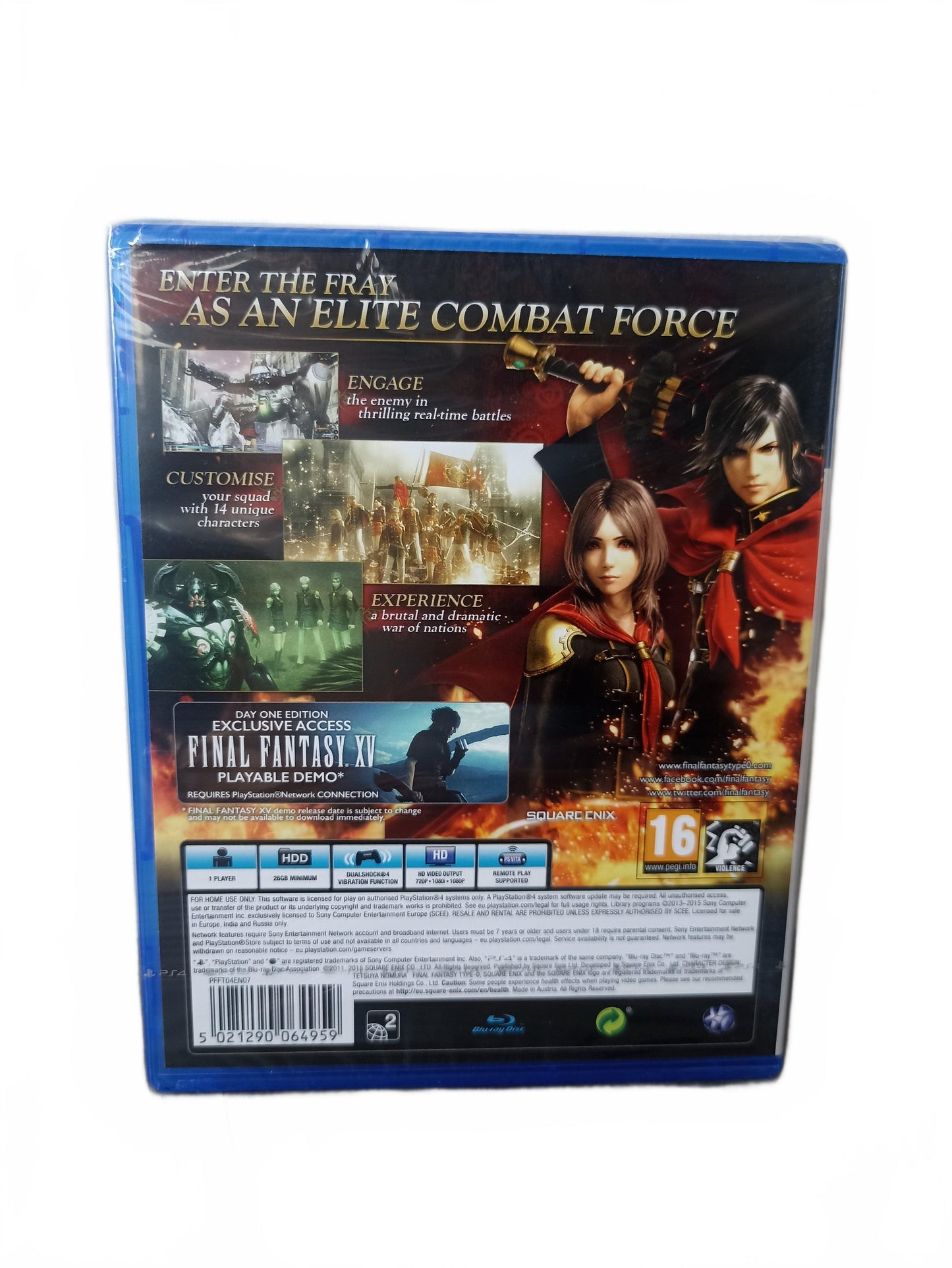 Final Fantasy Type-0 HD — PlayStation 4 — PS4